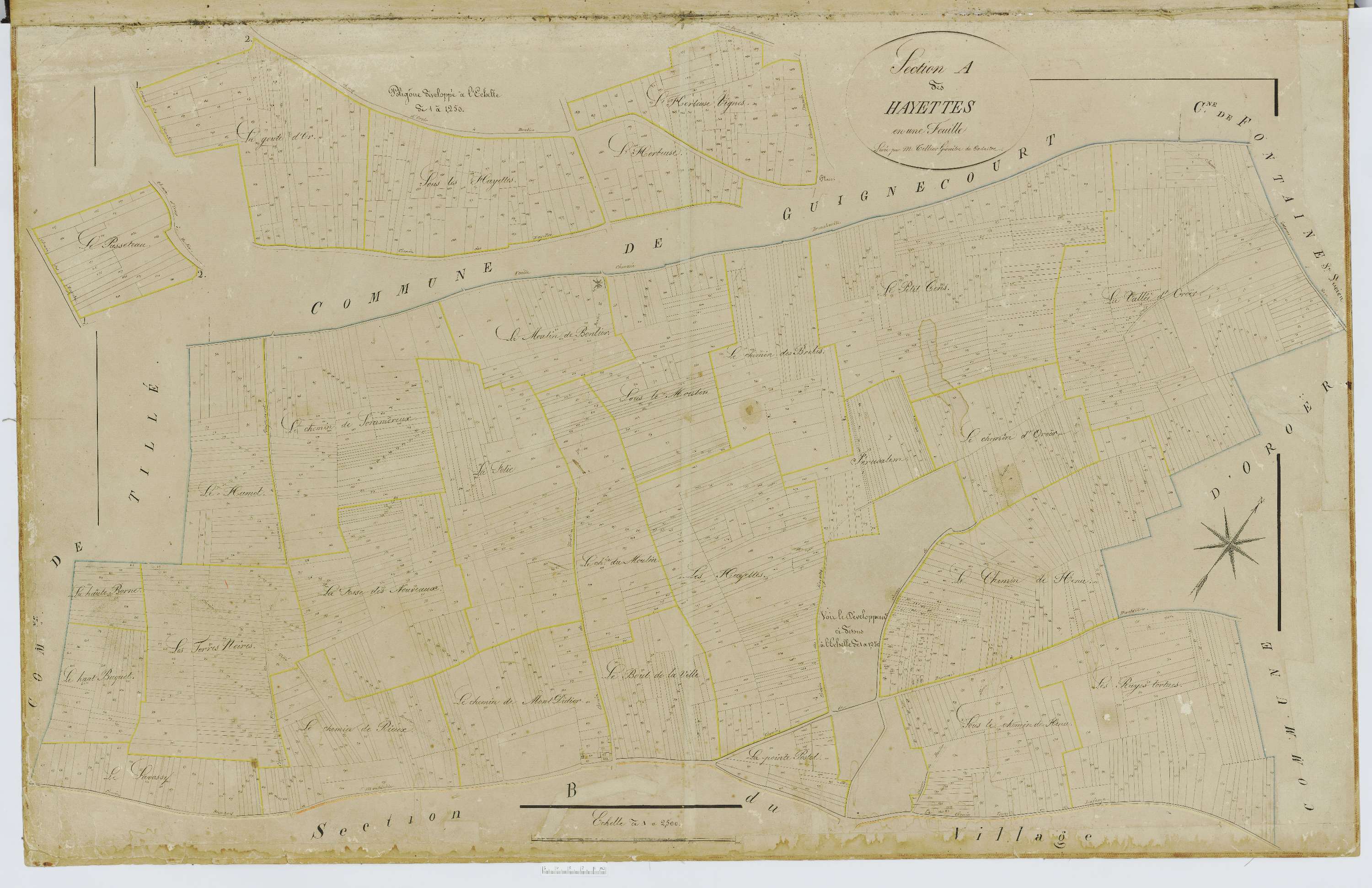 Bonlier - Cadastre napoléonien, section A