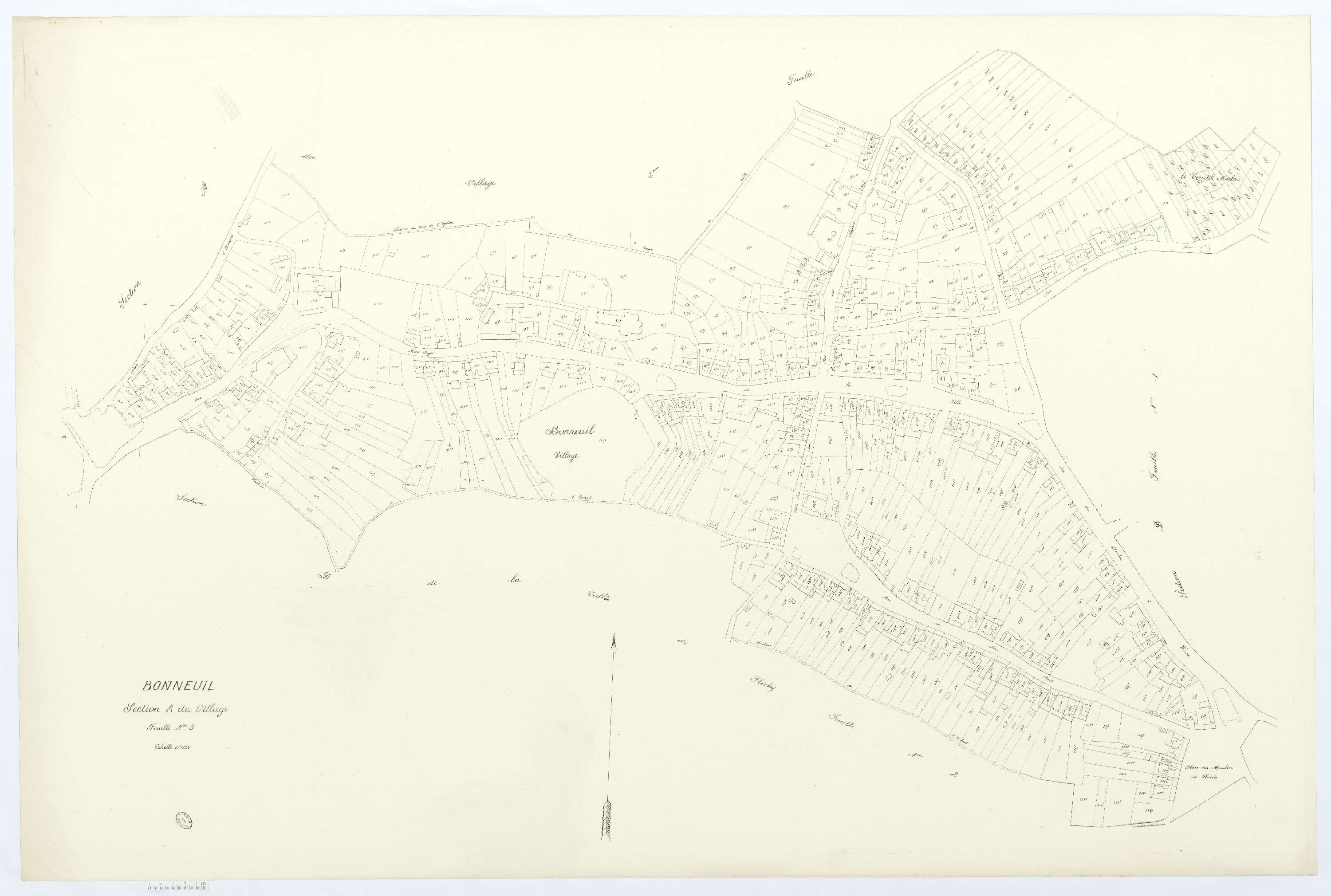 Bonneuil-les-Eaux - Cadastre napoléonien (copie), section A3