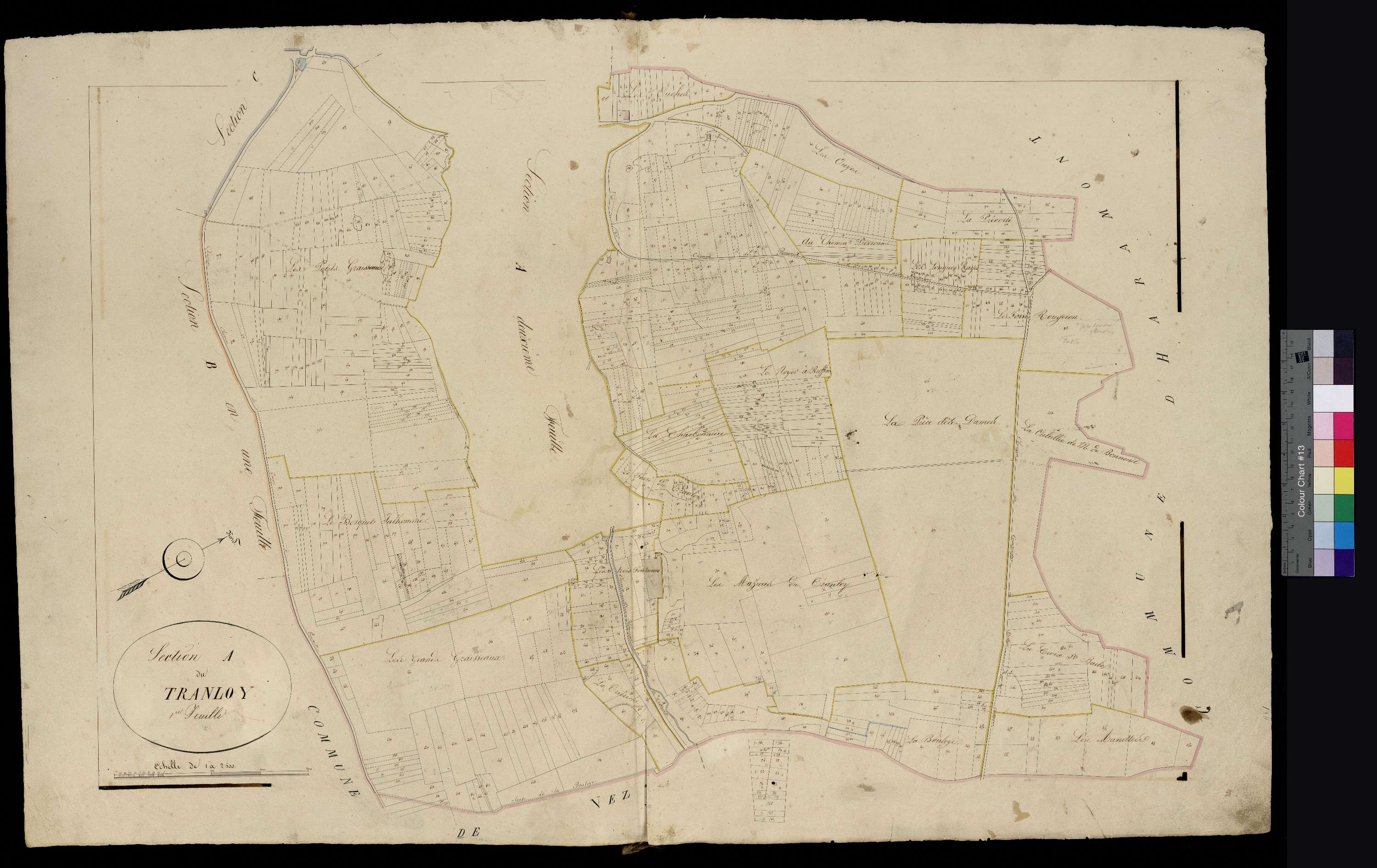 Bonneuil-en-Valois - Cadastre napoléonien, section A1
