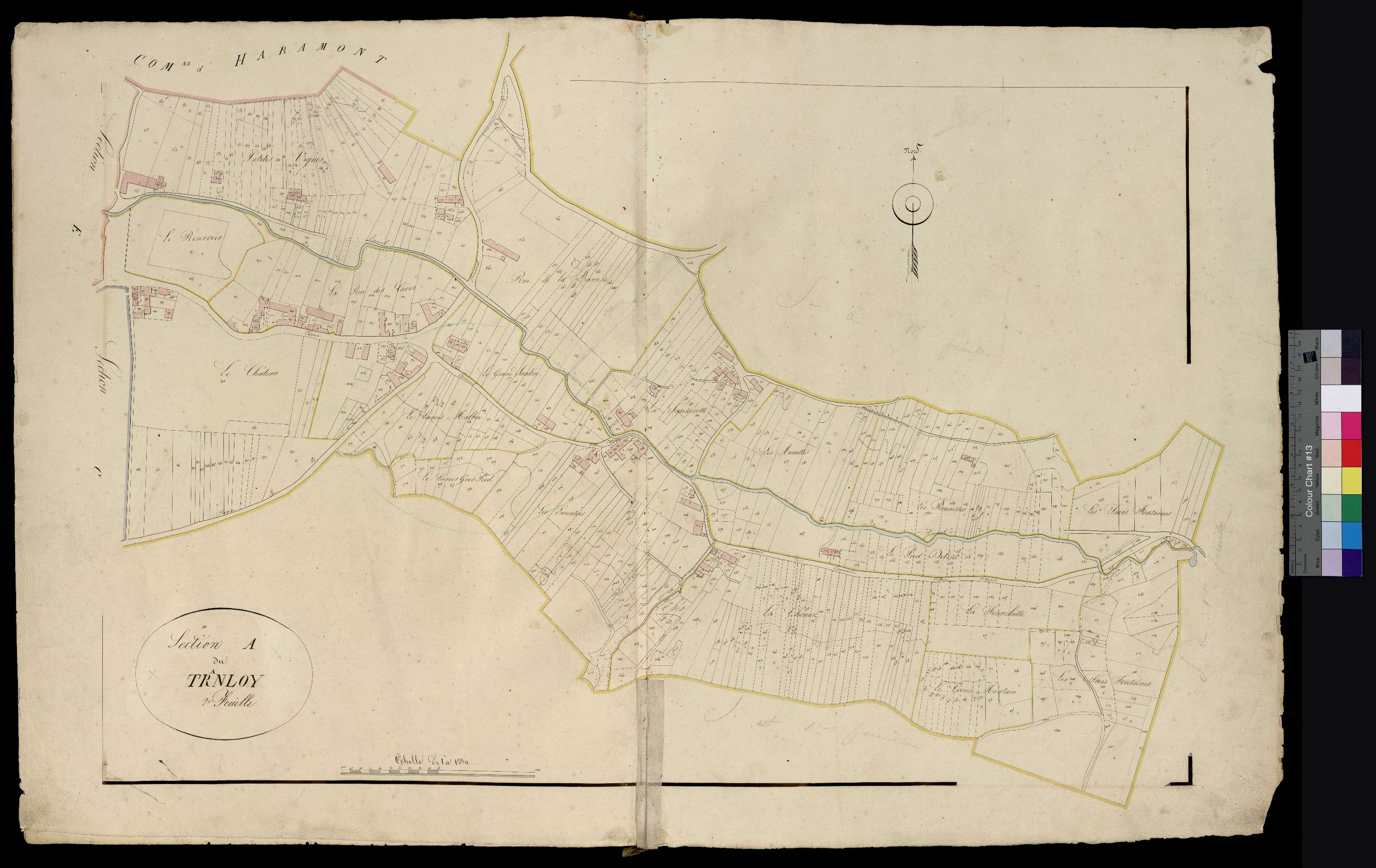 Bonneuil-en-Valois - Cadastre napoléonien, section A2