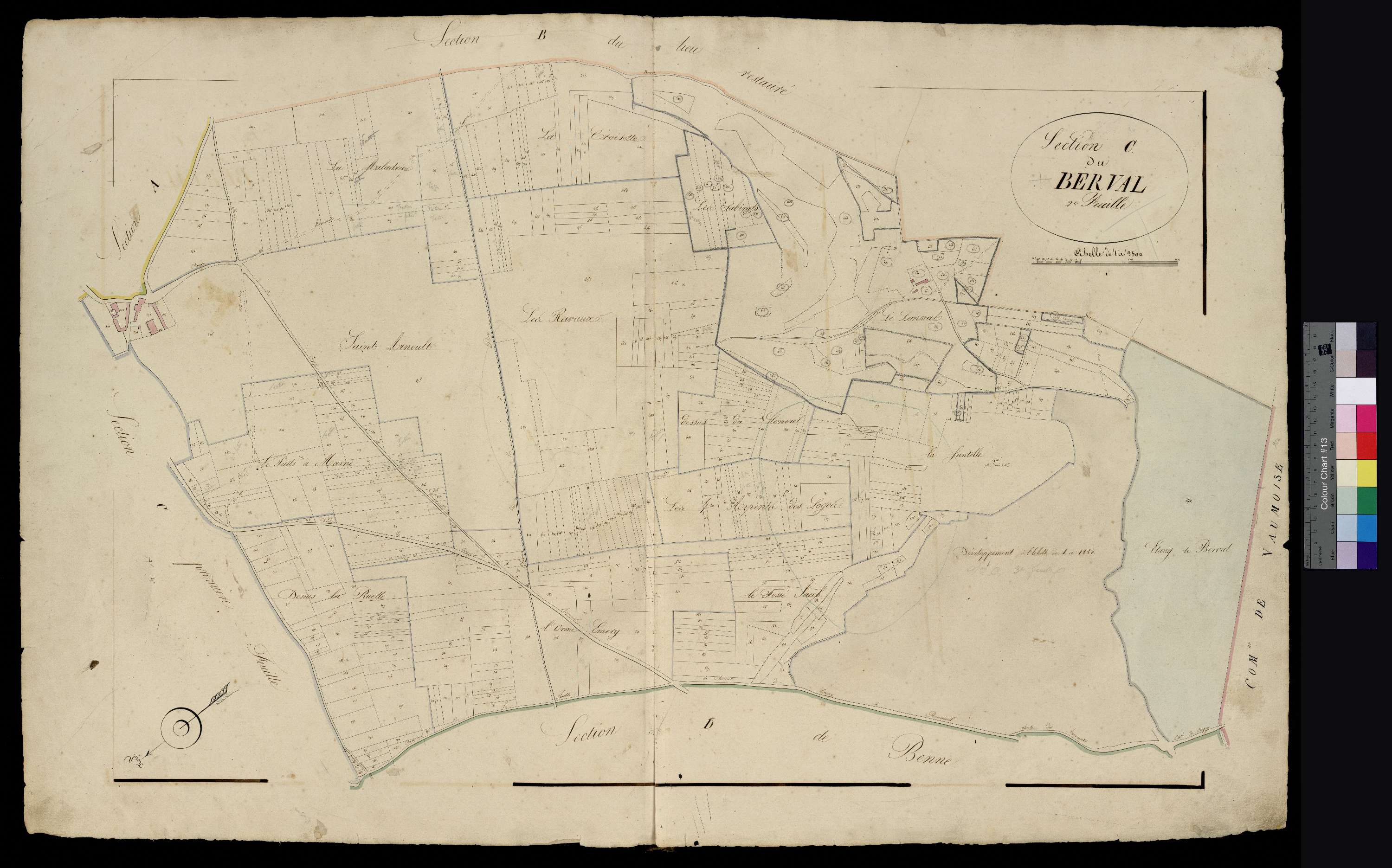 Bonneuil-en-Valois - Cadastre napoléonien, section C2