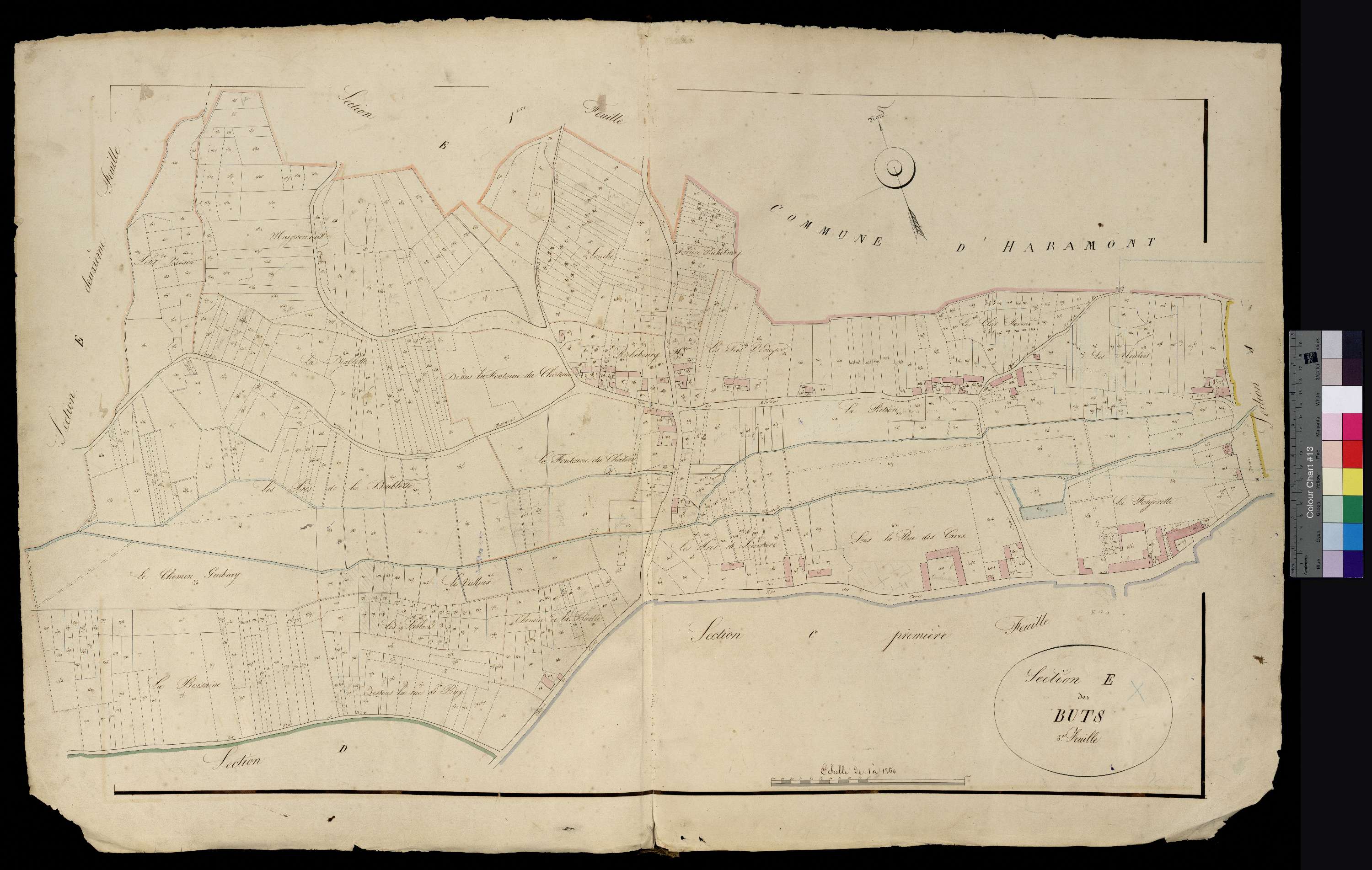 Bonneuil-en-Valois - Cadastre napoléonien, section E3