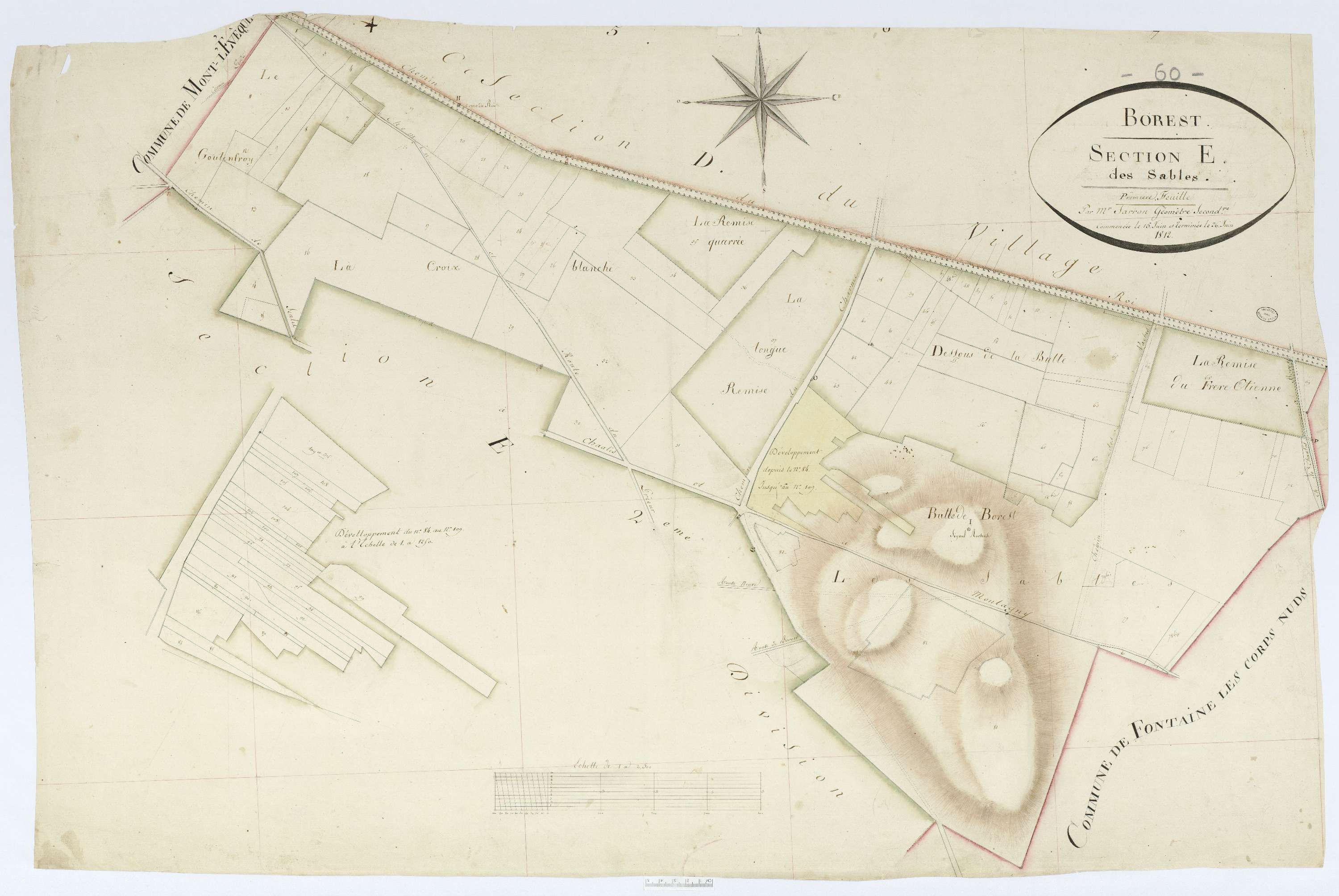 Borest - Cadastre napoléonien, section E1