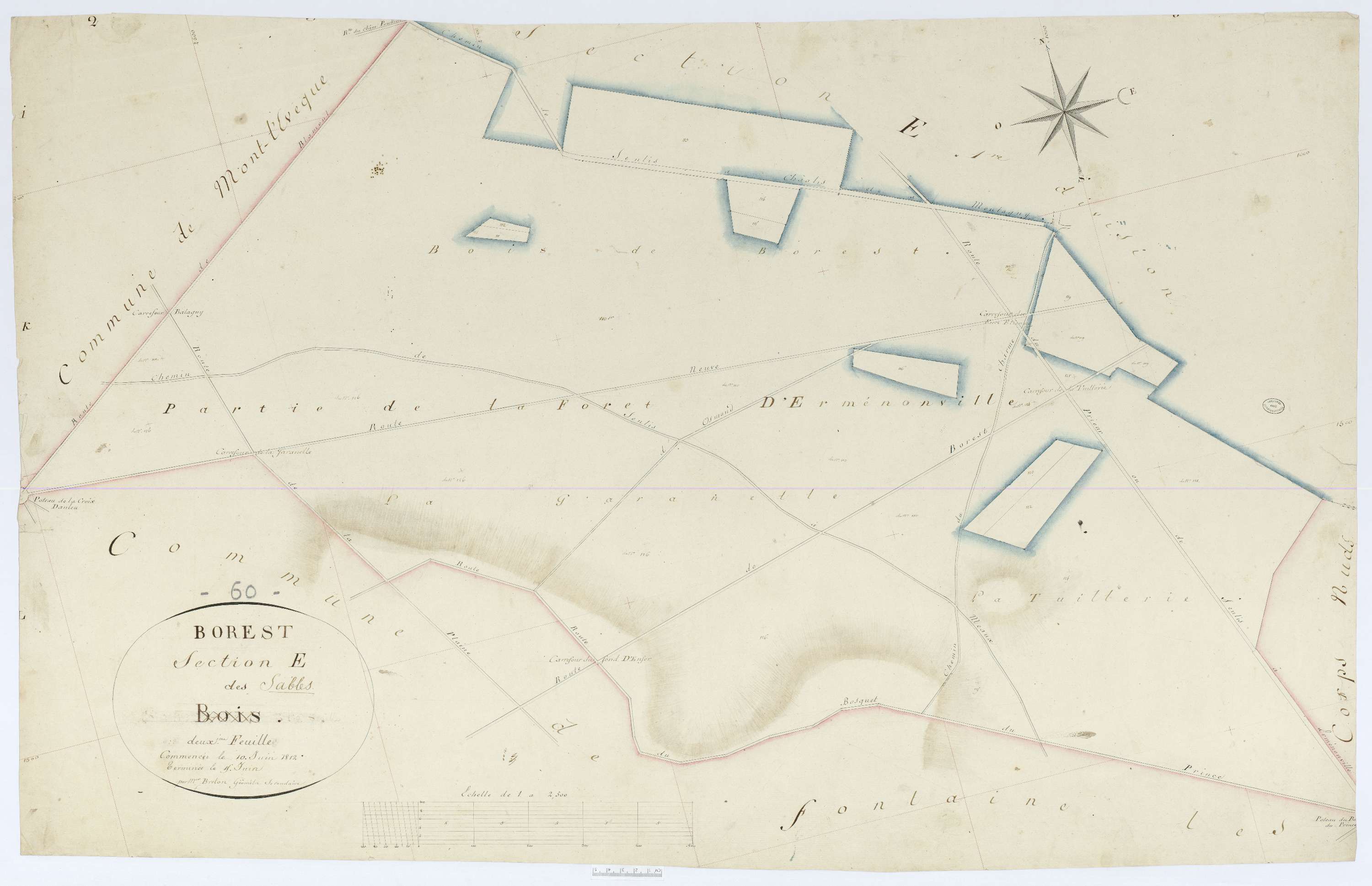 Borest - Cadastre napoléonien, section E2
