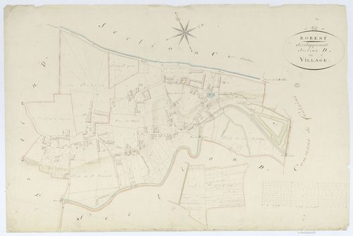 Borest - Cadastre napoléonien, developpement de la section D
