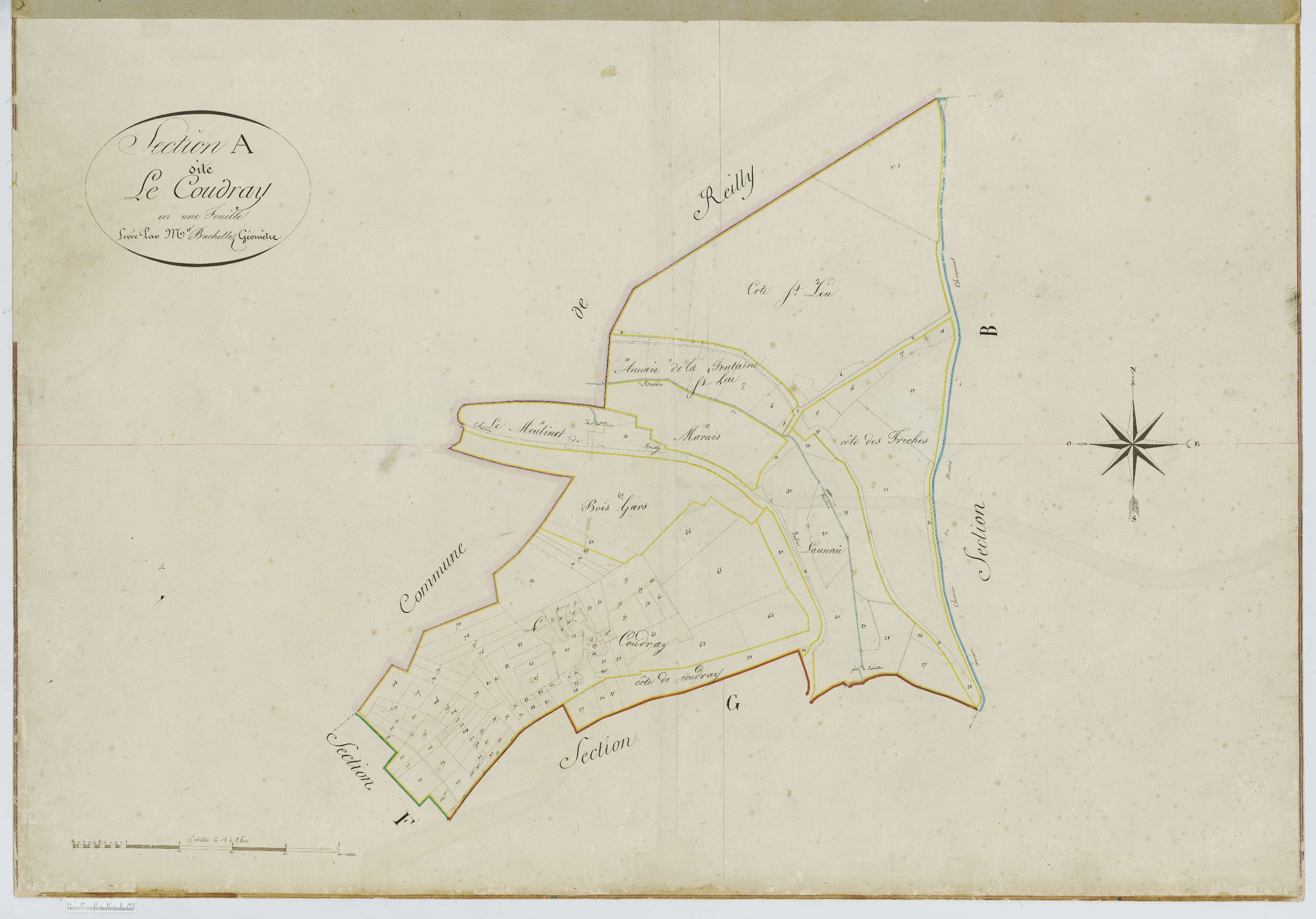 Boubiers - Cadastre napoléonien, section A