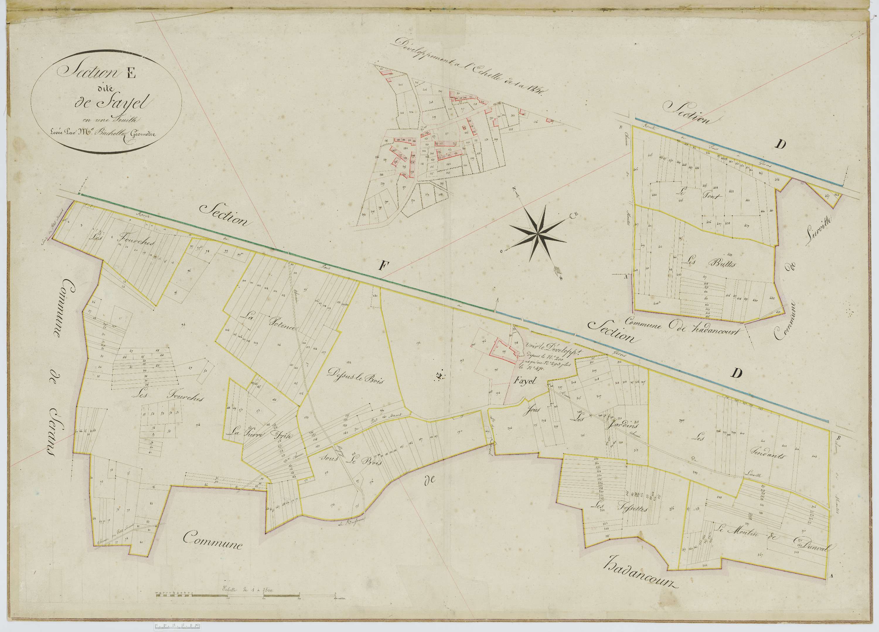 Boubiers - Cadastre napoléonien, section E