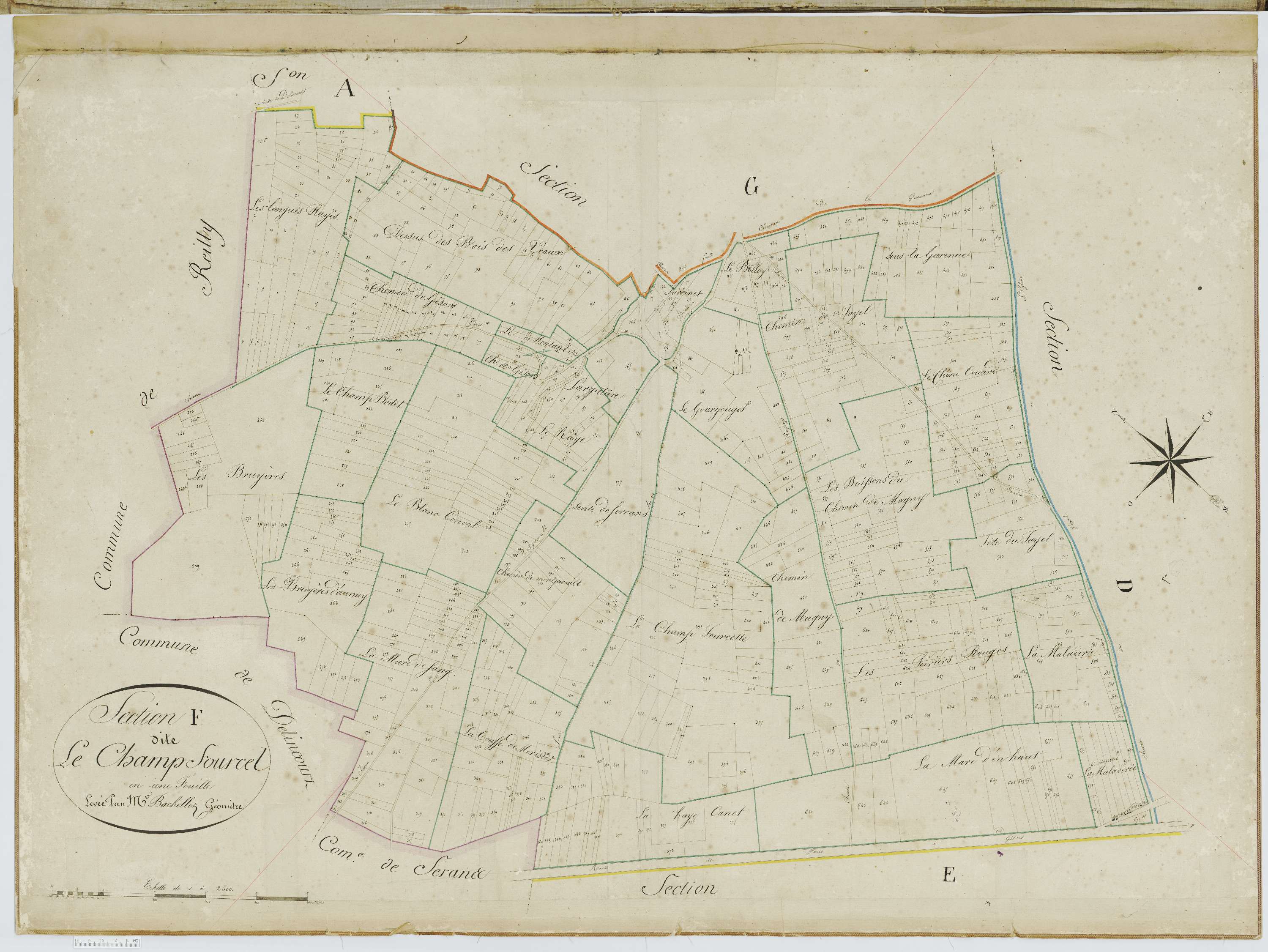 Boubiers - Cadastre napoléonien, section F