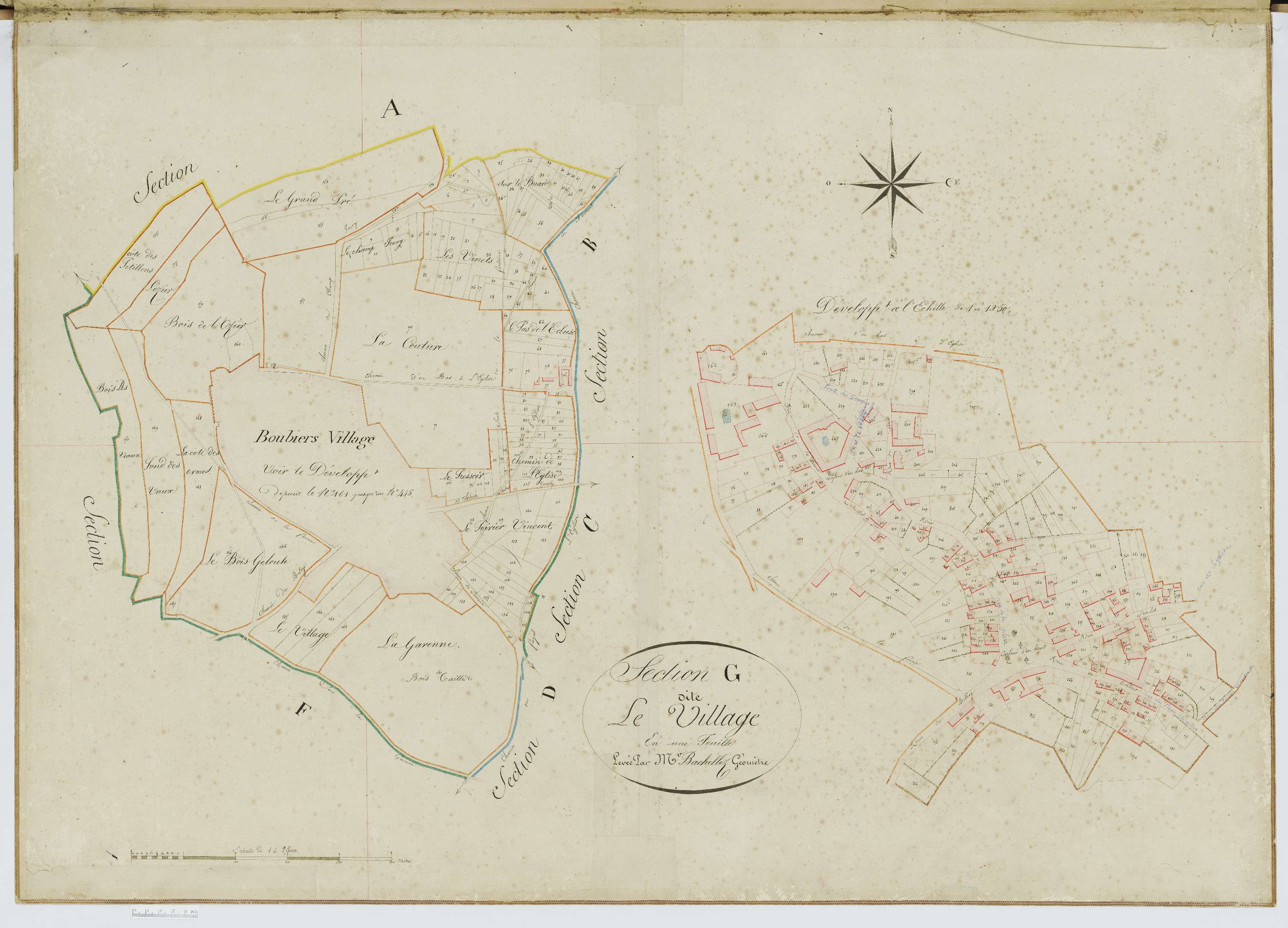 Boubiers - Cadastre napoléonien, section G