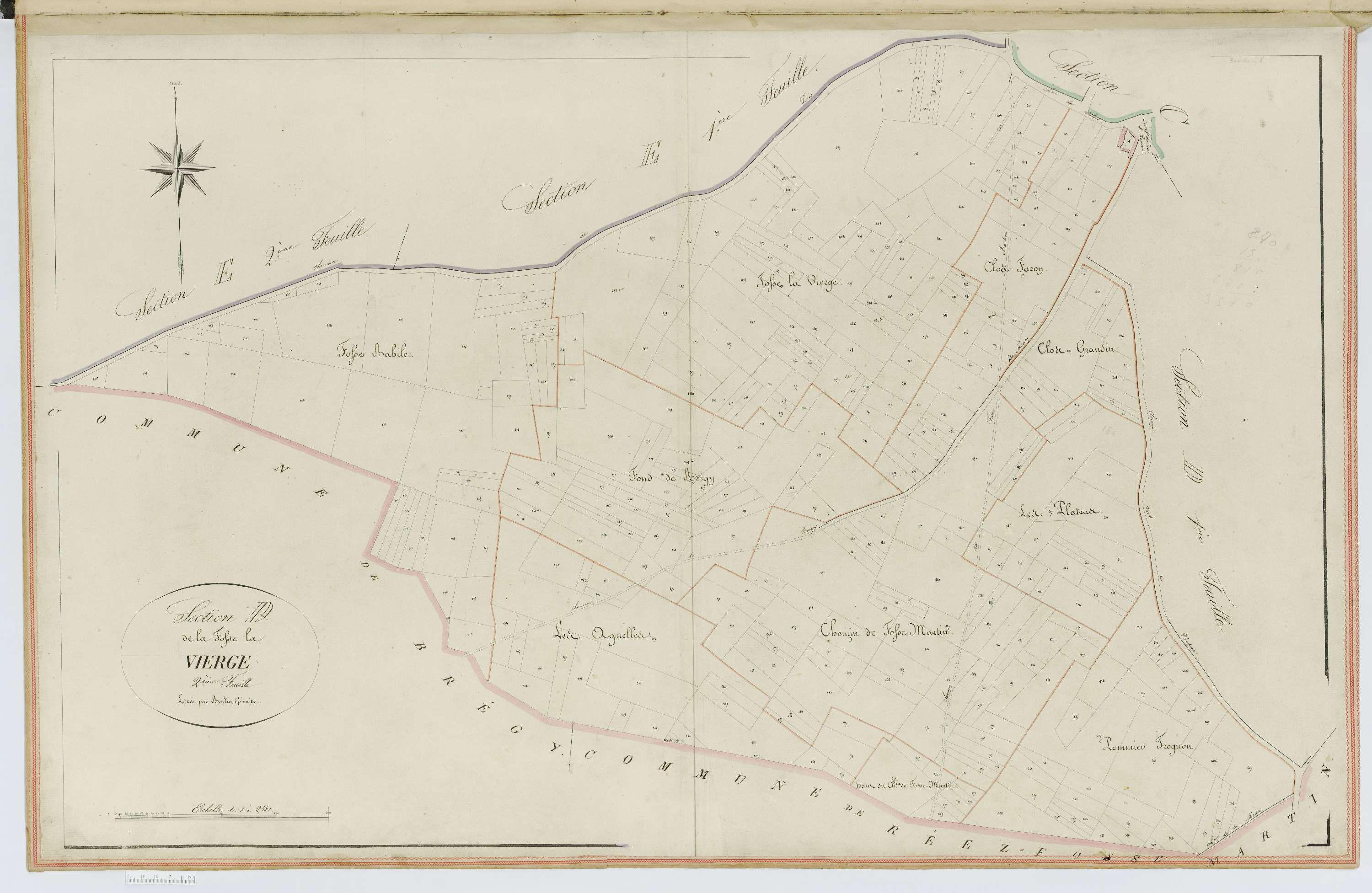 Bouillancy - Cadastre napoléonien, section D2