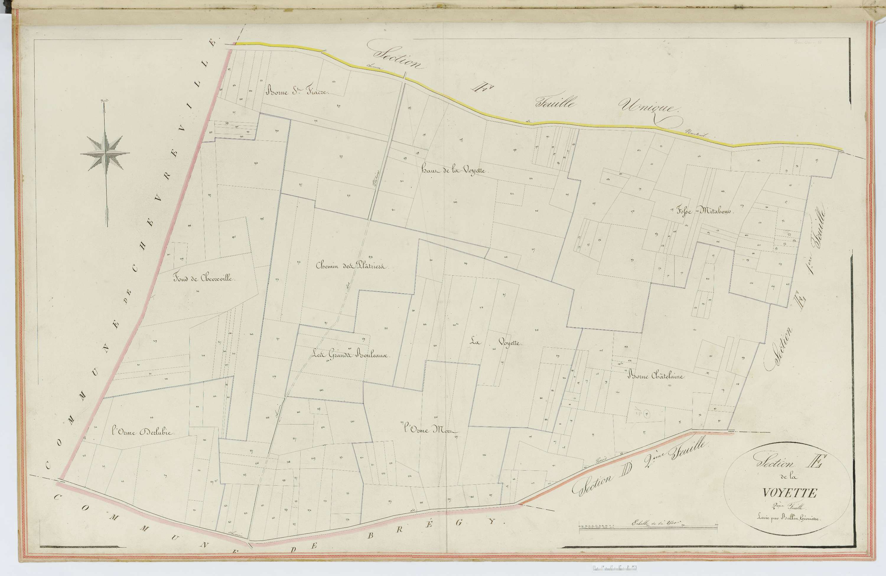 Bouillancy - Cadastre napoléonien, section E2