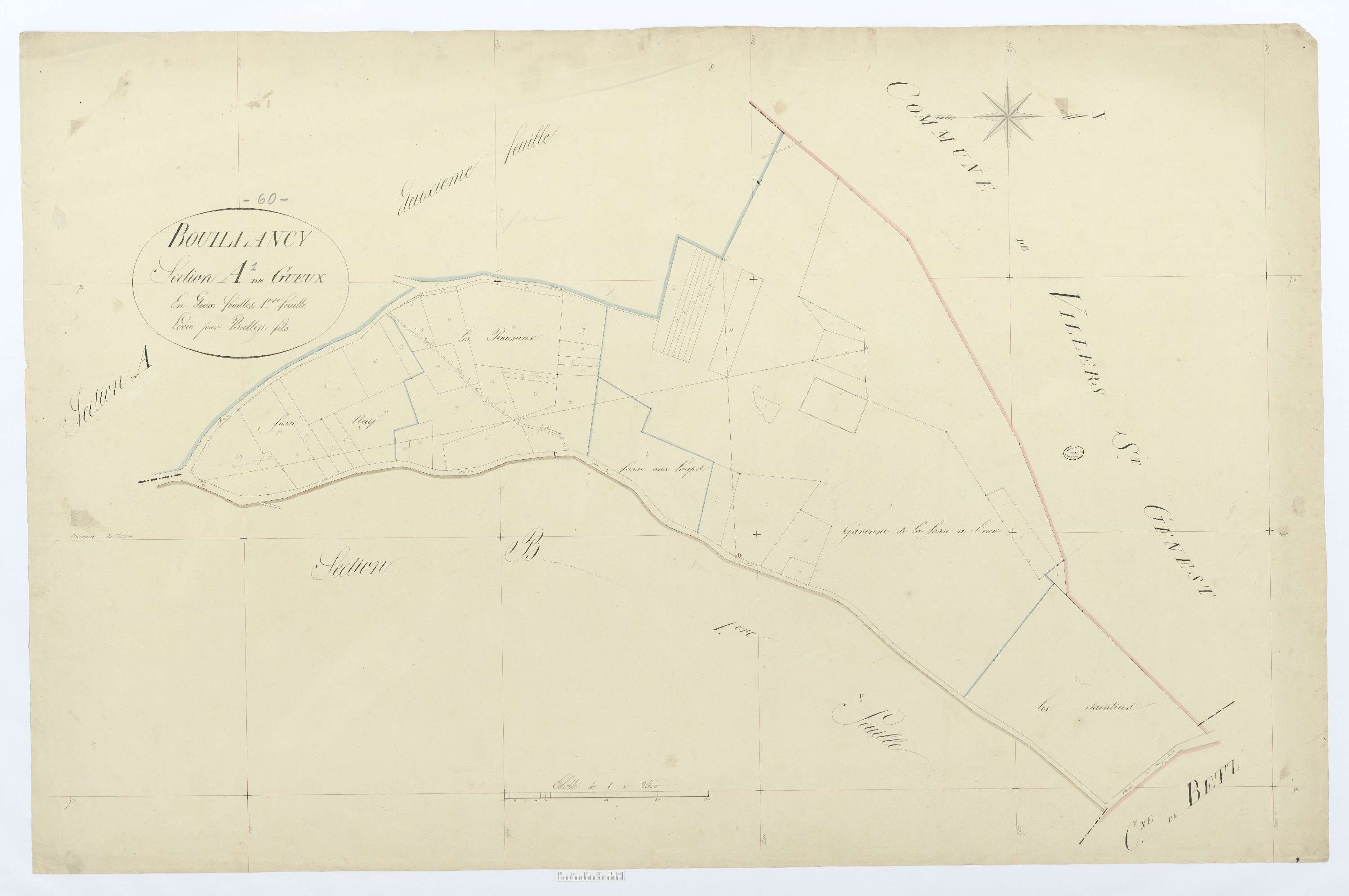 Bouillancy - Cadastre napoléonien, section A1