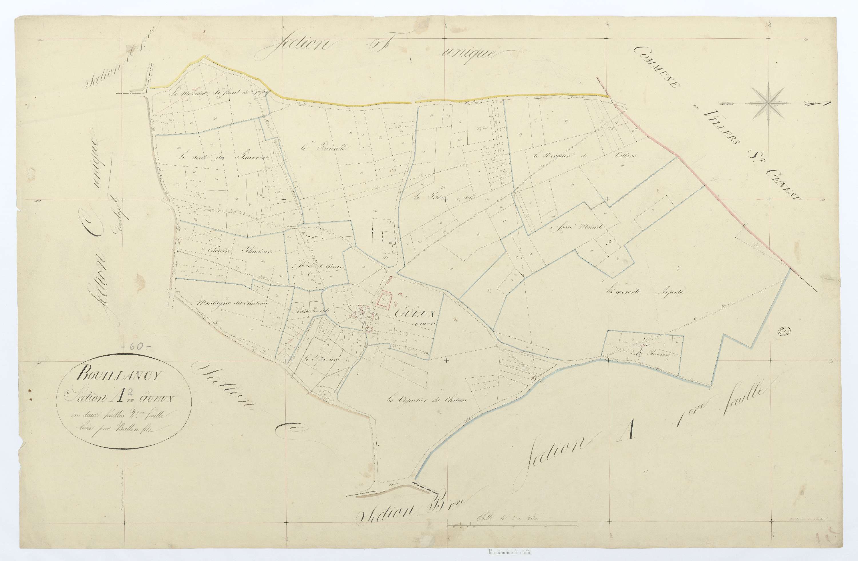 Bouillancy - Cadastre napoléonien, section A2