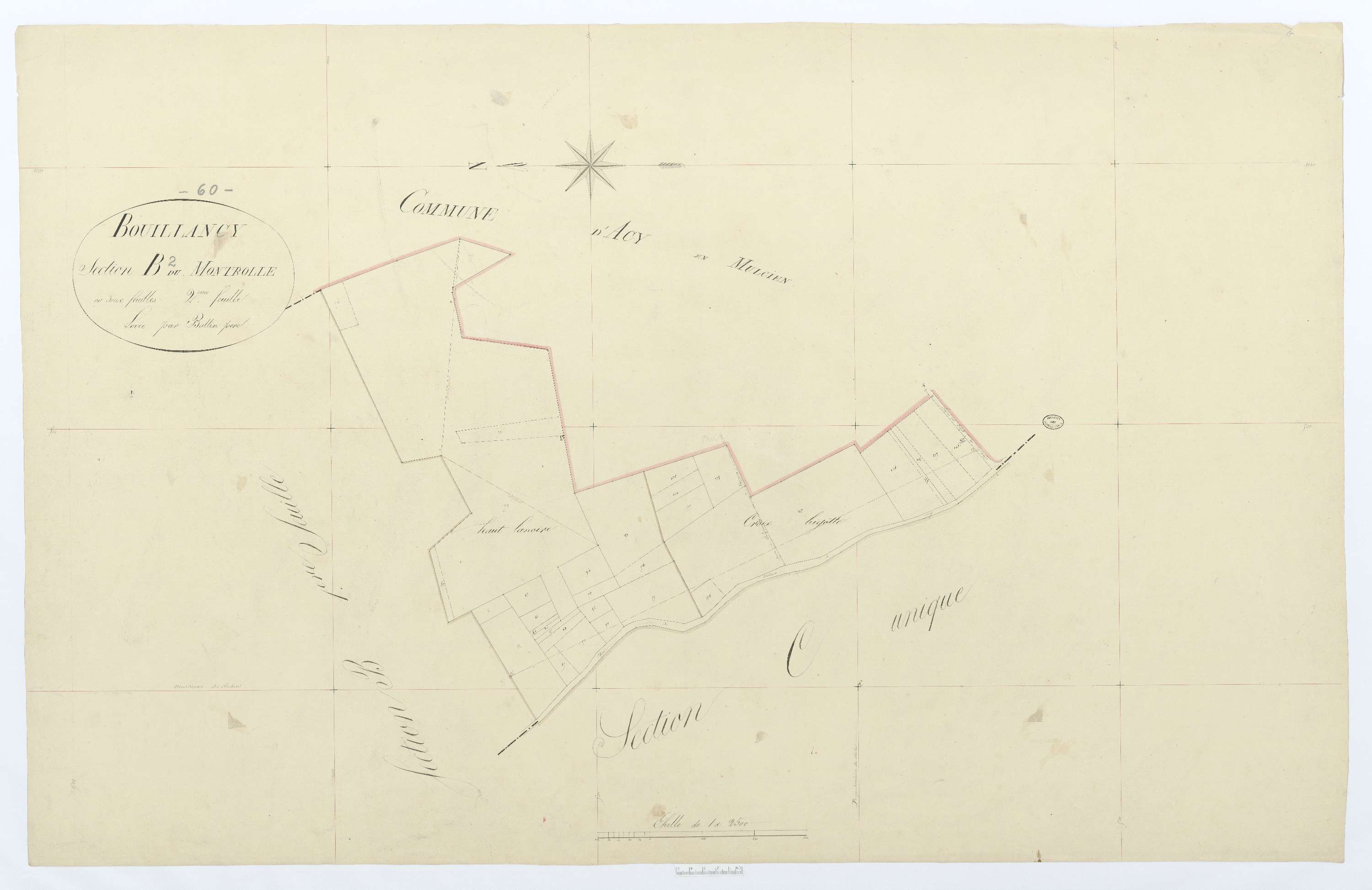 Bouillancy - Cadastre napoléonien, section B2