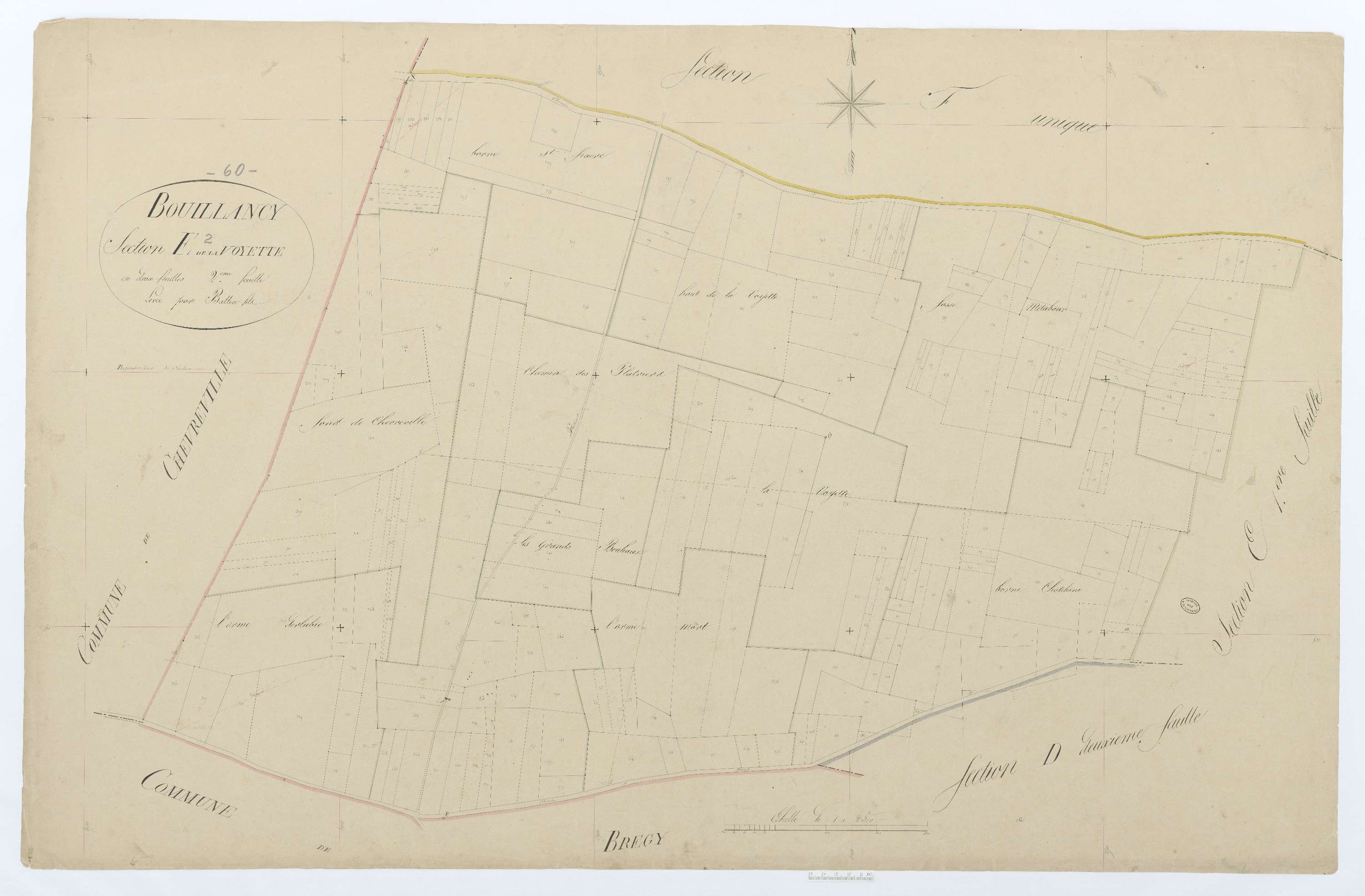Bouillancy - Cadastre napoléonien, section E2