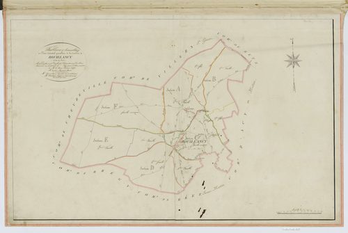 Bouillancy - Cadastre napoléonien, tableau d'assemblage
