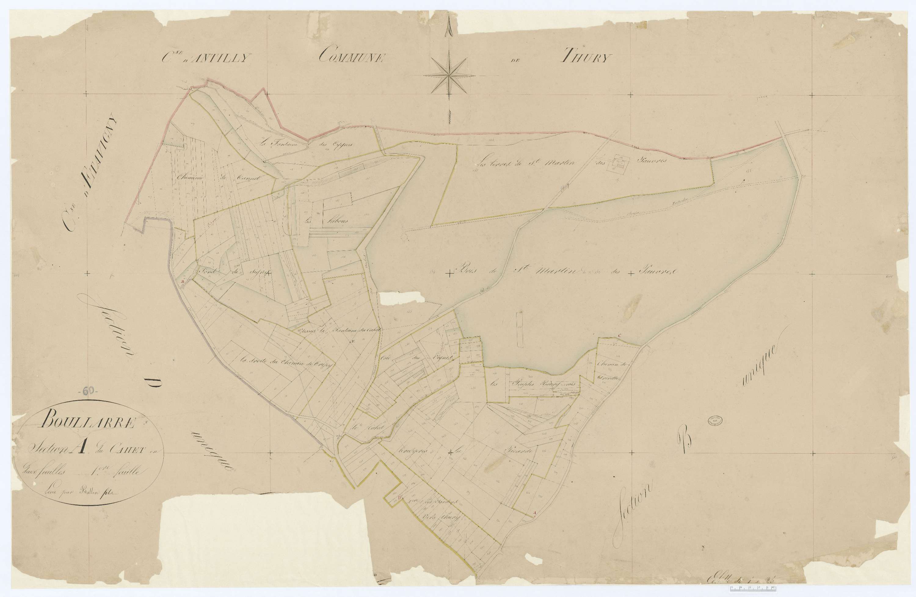Boullarre - Cadastre napoléonien, section A1