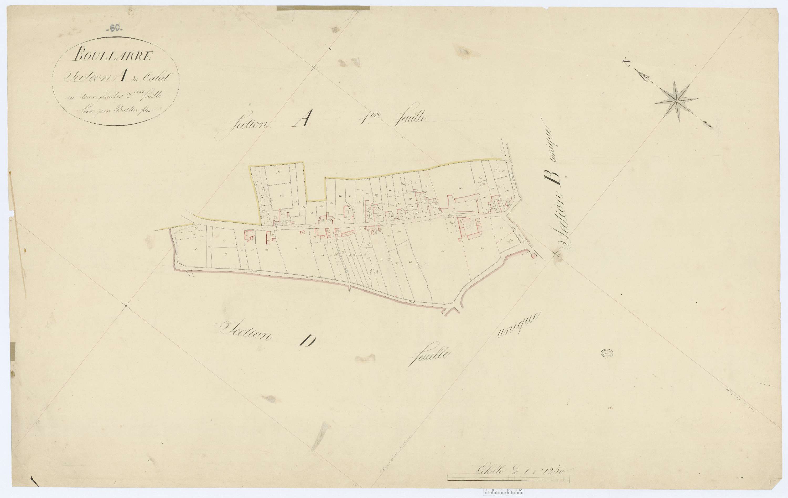 Boullarre - Cadastre napoléonien, section A2