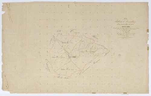 Boullarre - Cadastre napoléonien, tableau d'assemblage