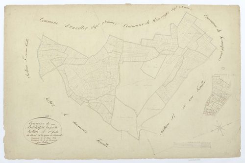 Boulogne-la-Grasse - Cadastre napoléonien, section A1