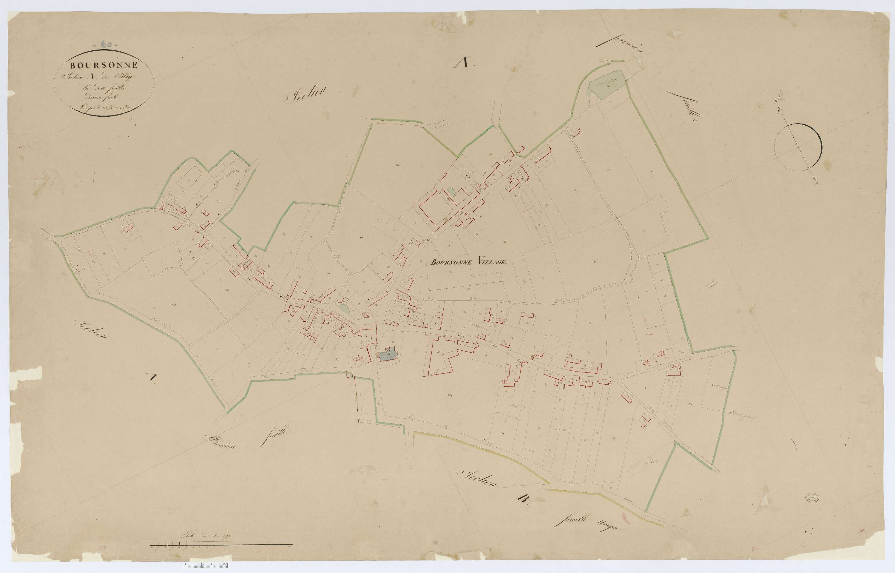 Boursonne - Cadastre napoléonien, section A2