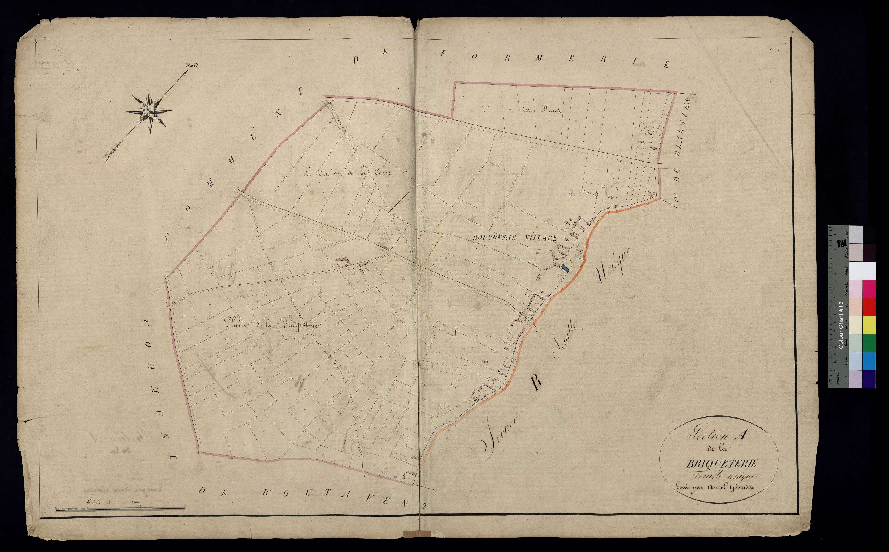 Bouvresse - Cadastre napoléonien, section A