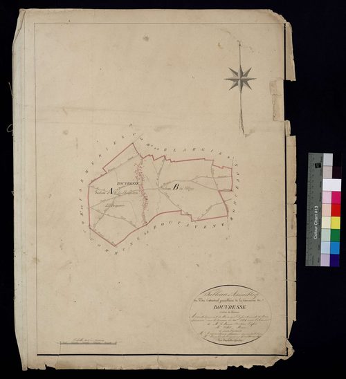 Bouvresse - Cadastre napoléonien, tableau d'assemblage
