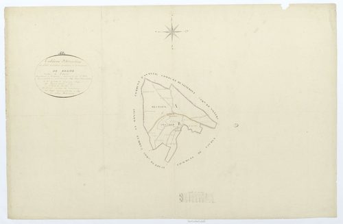 Braisnes - Cadastre napoléonien, tableau d'assemblage