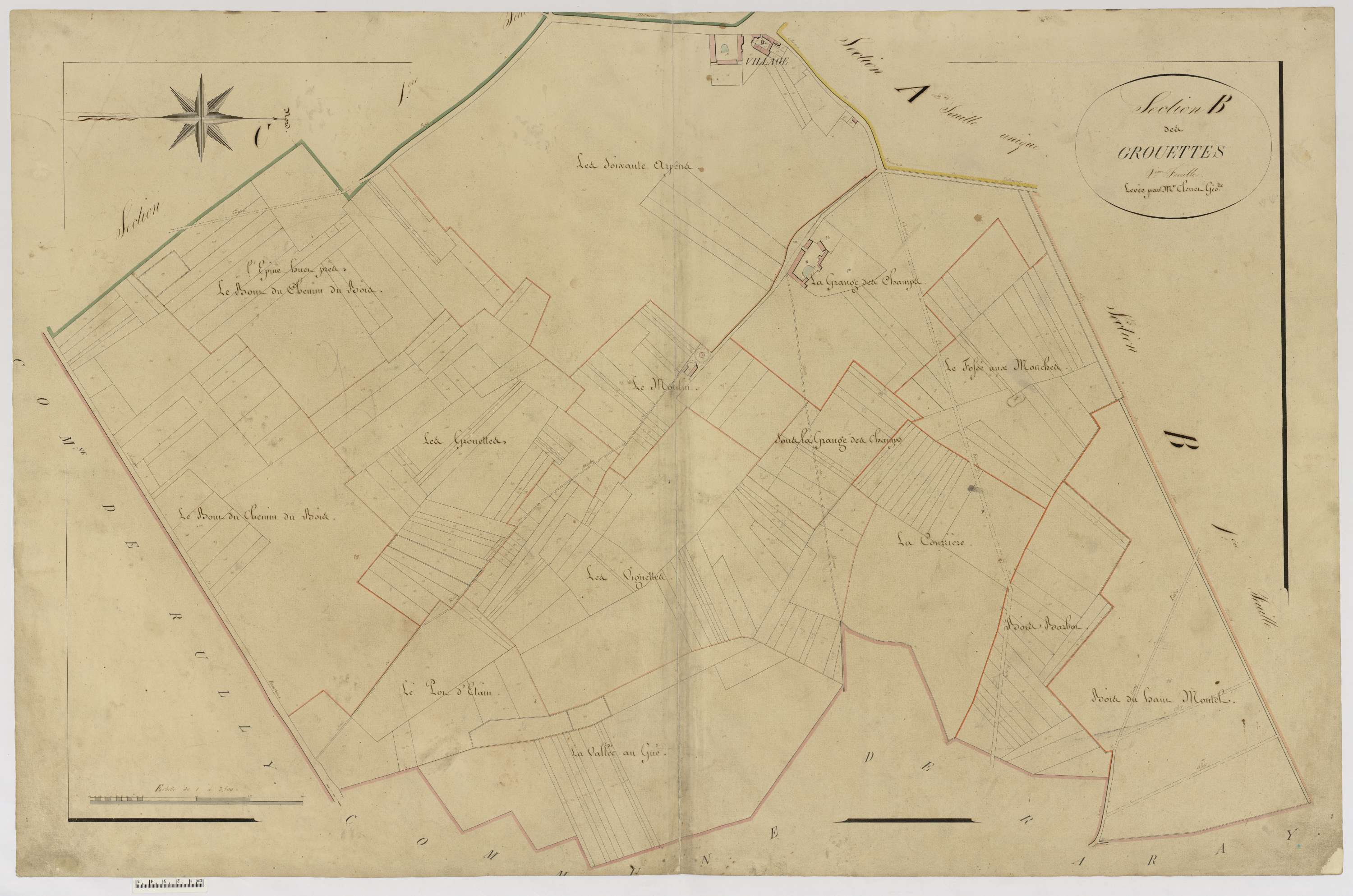 Brasseuse - Cadastre napoléonien, section B2