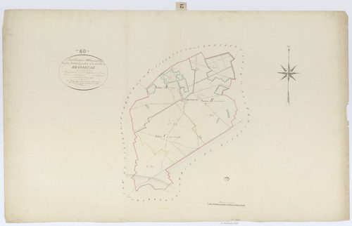 Brasseuse - Cadastre napoléonien, tableau d'assemblage