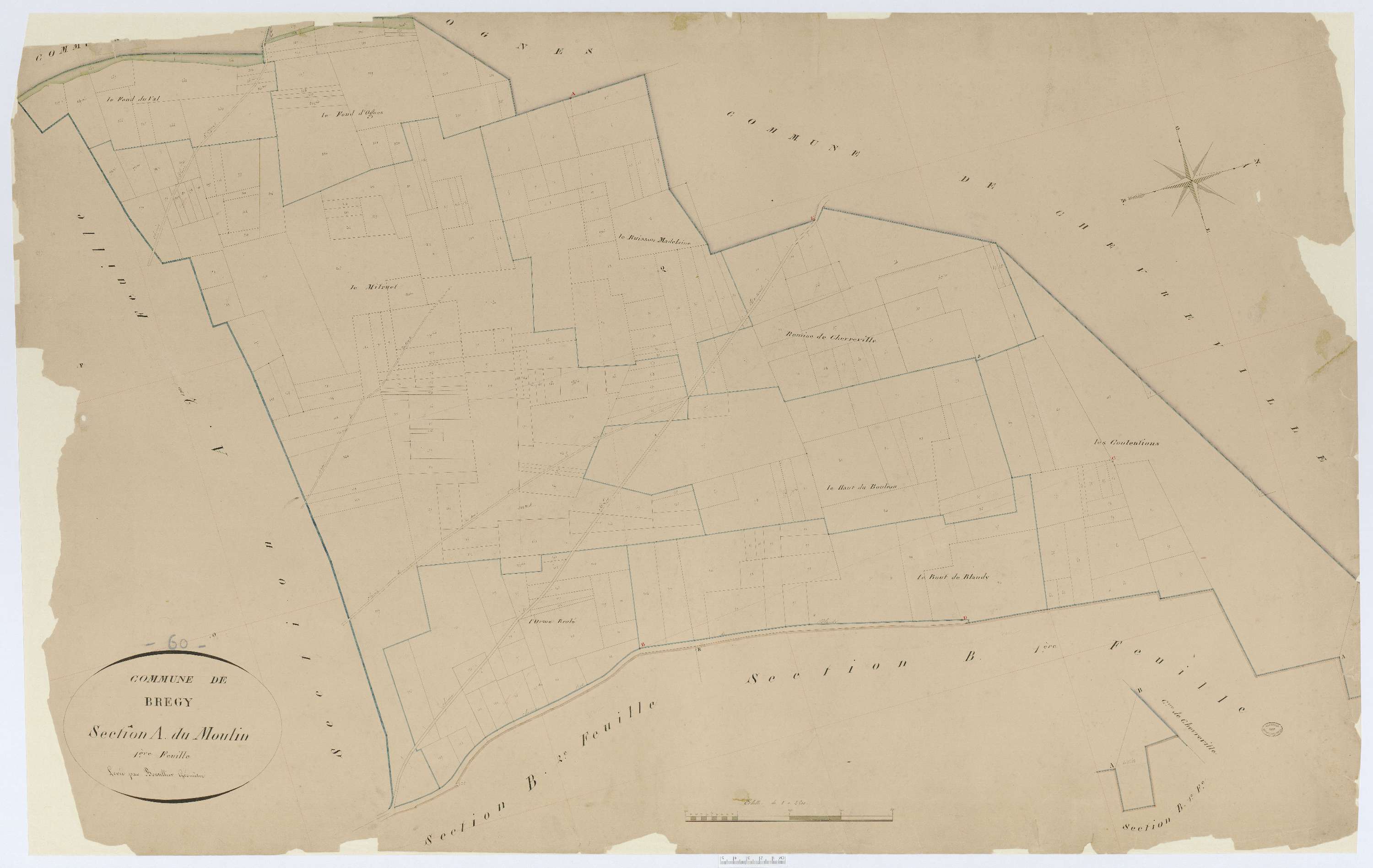 Brégy - Cadastre napoléonien, section A1