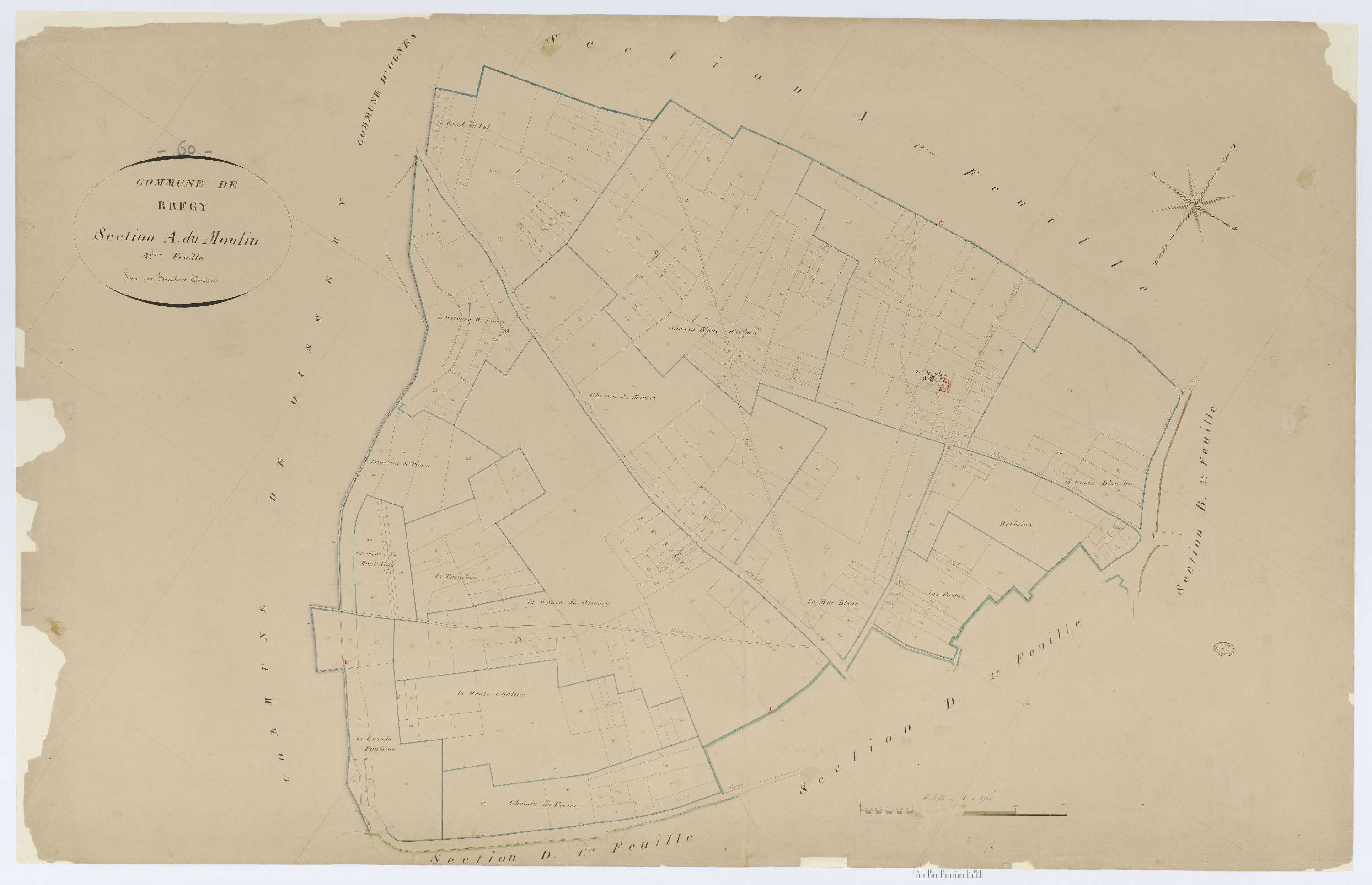 Brégy - Cadastre napoléonien, section A2