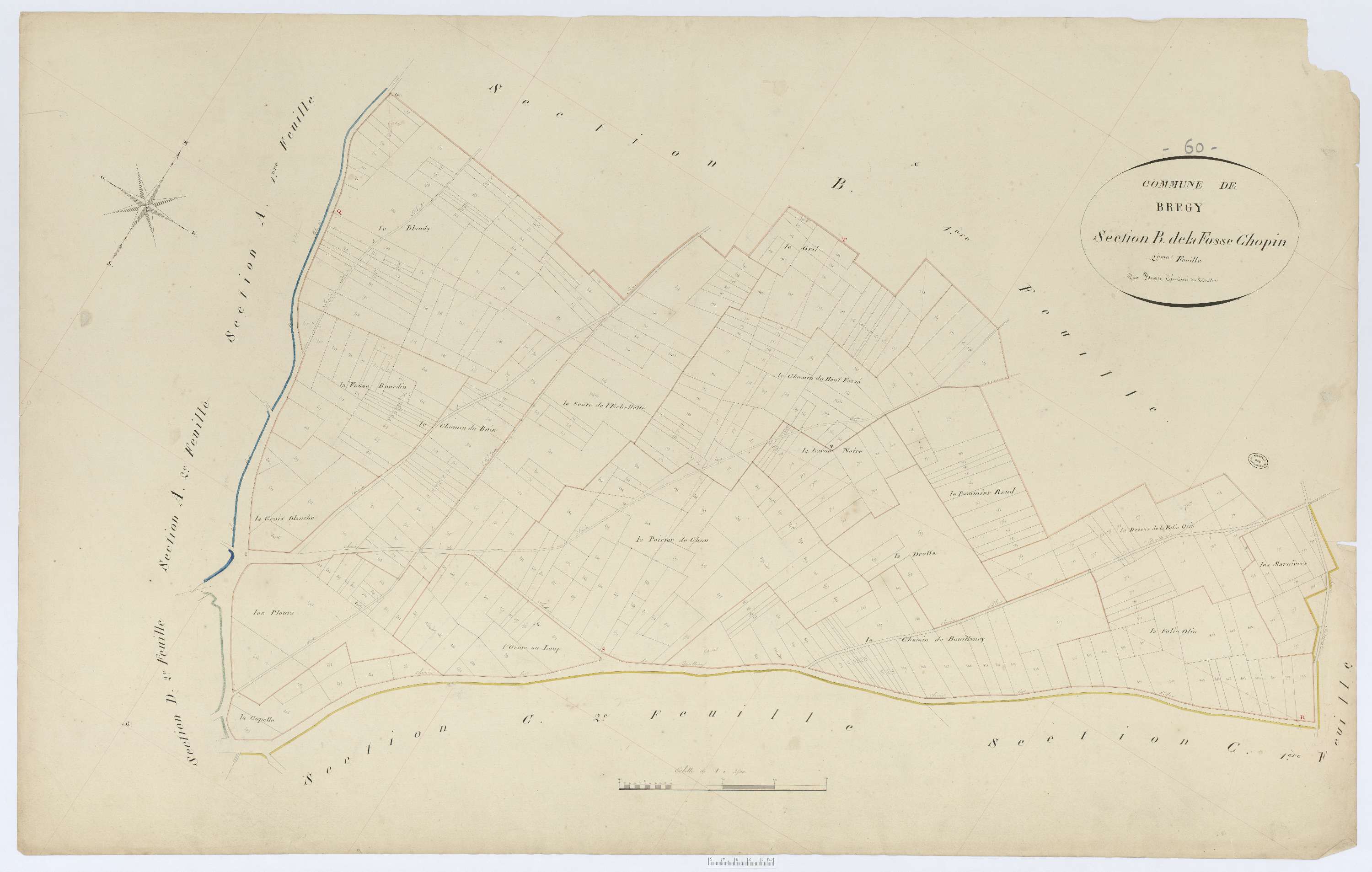 Brégy - Cadastre napoléonien, section B2