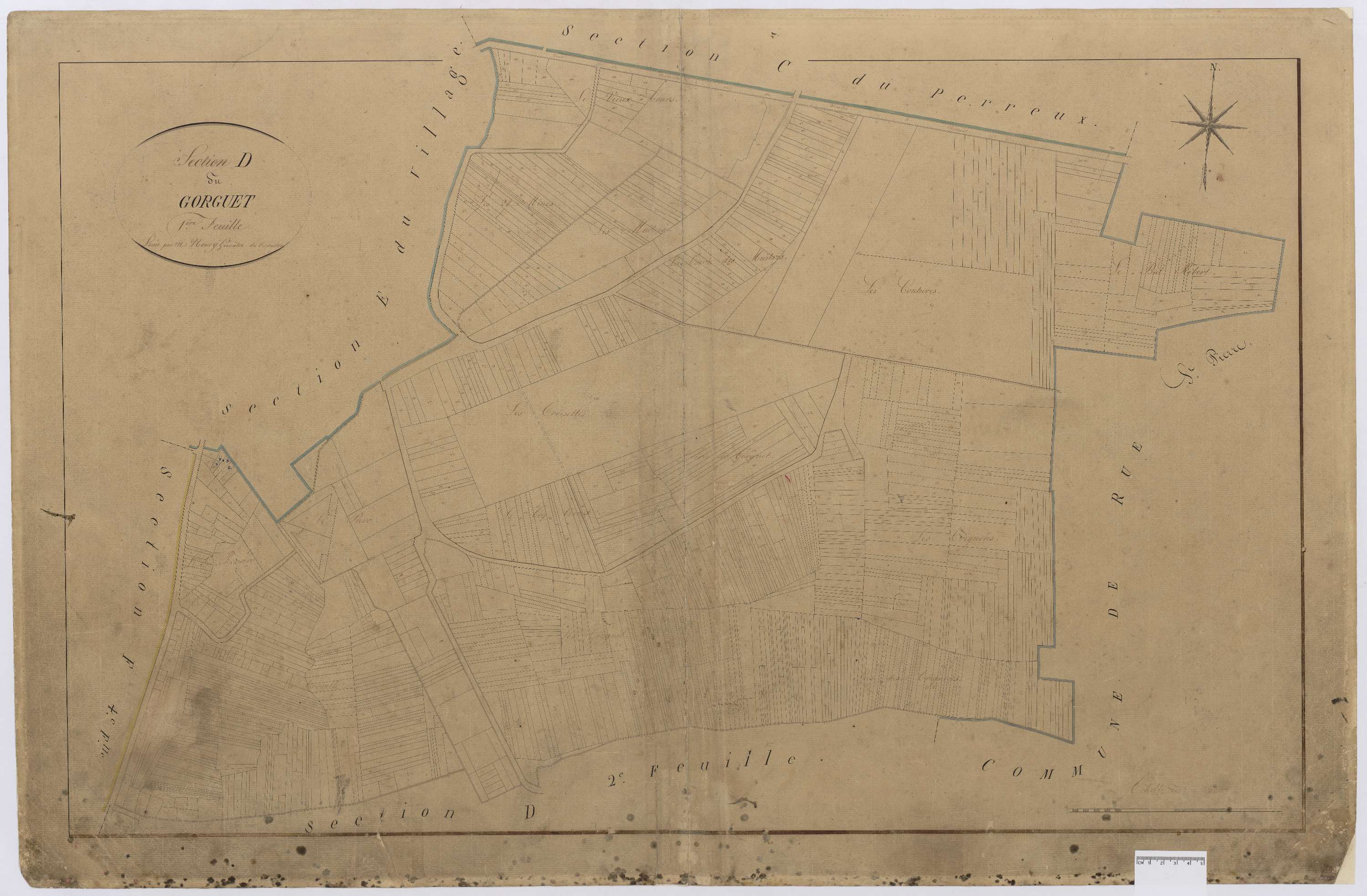 Bresles - Cadastre napoléonien, section D1