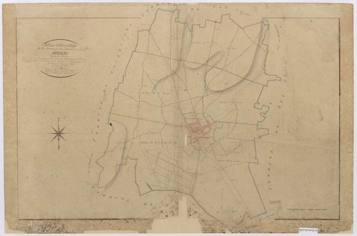 Bresles - Cadastre napoléonien, tableau d'assemblage