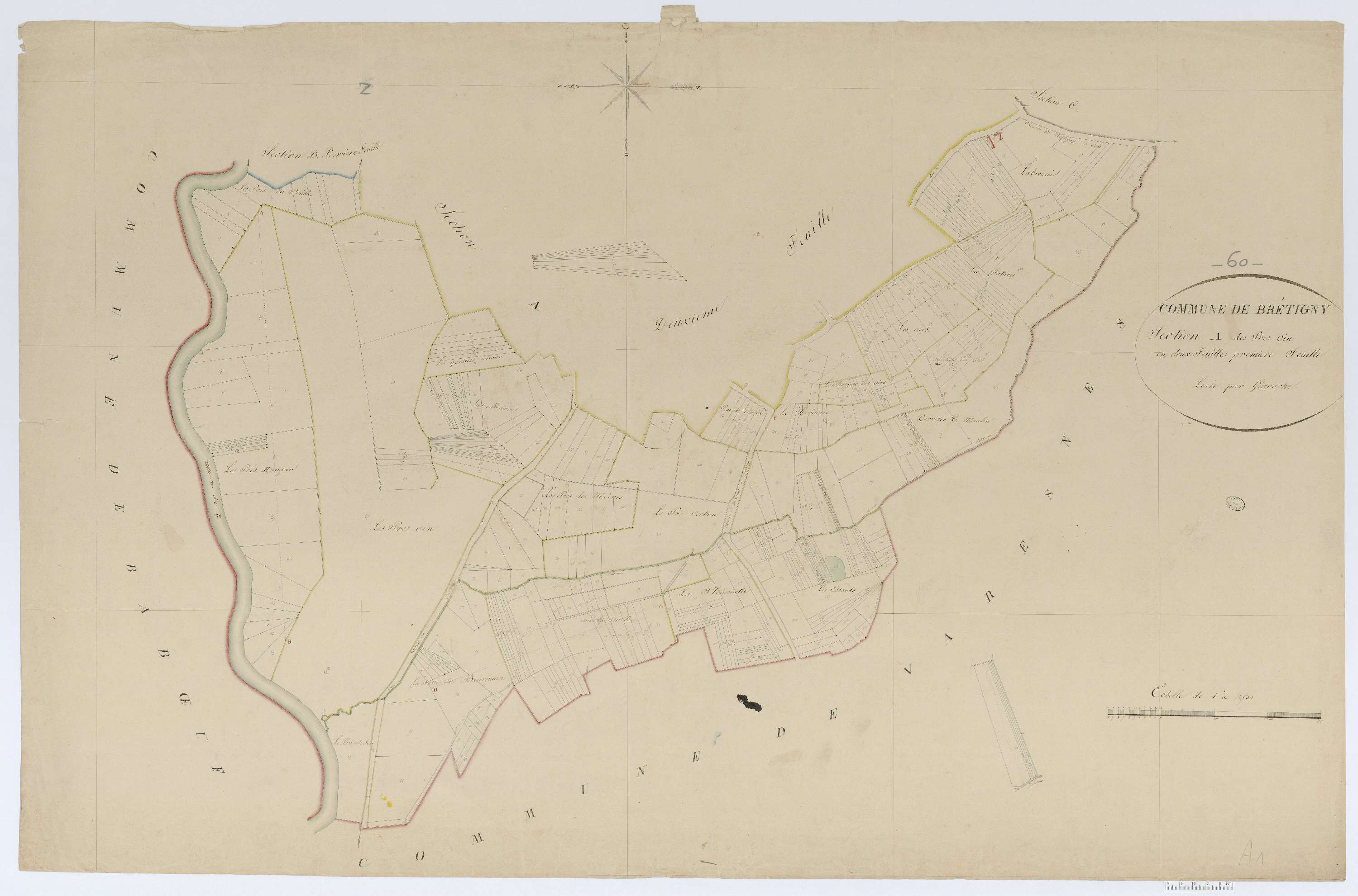 Bretigny - Cadastre napoléonien, section A1