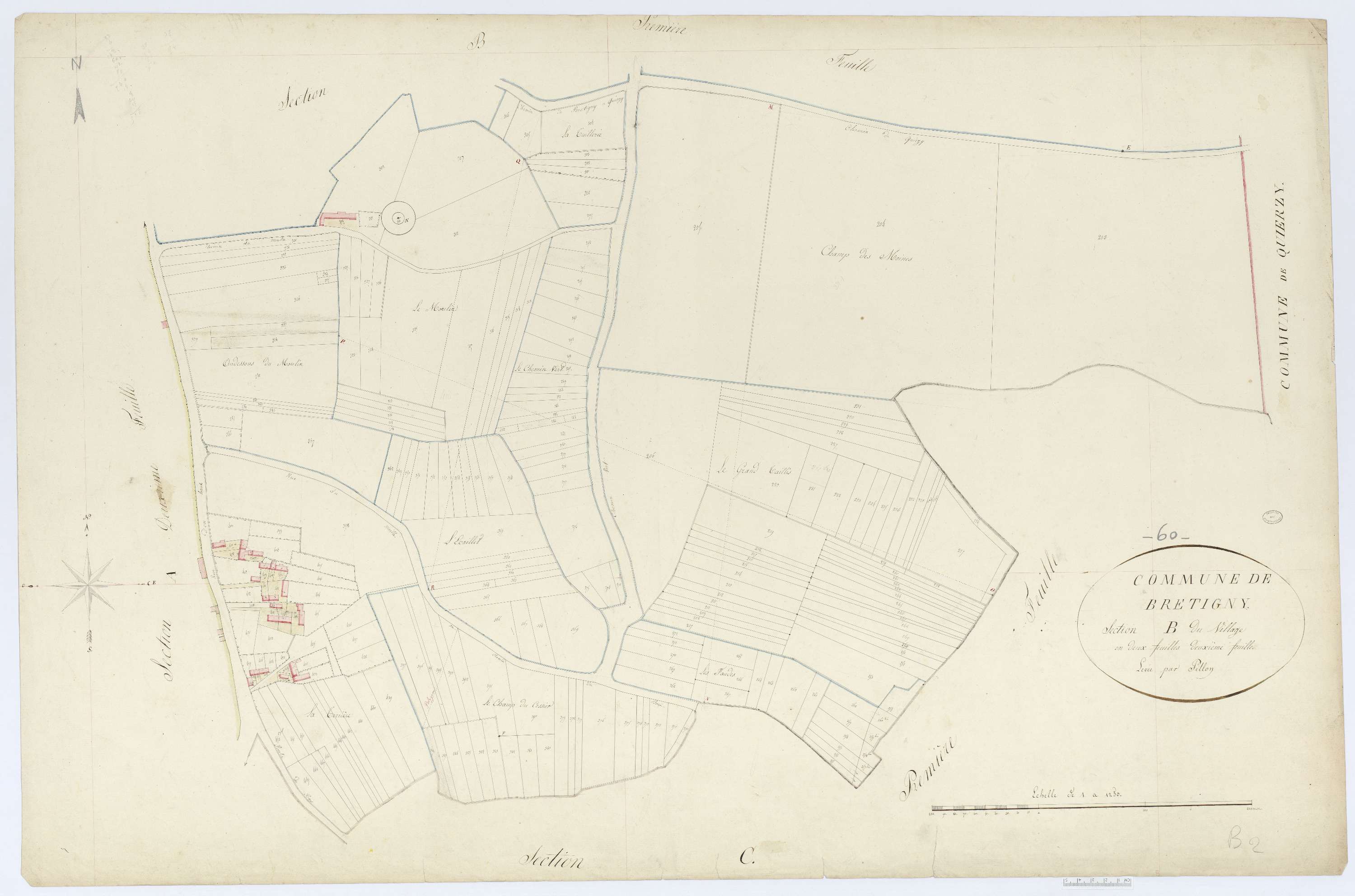 Bretigny - Cadastre napoléonien, section B2
