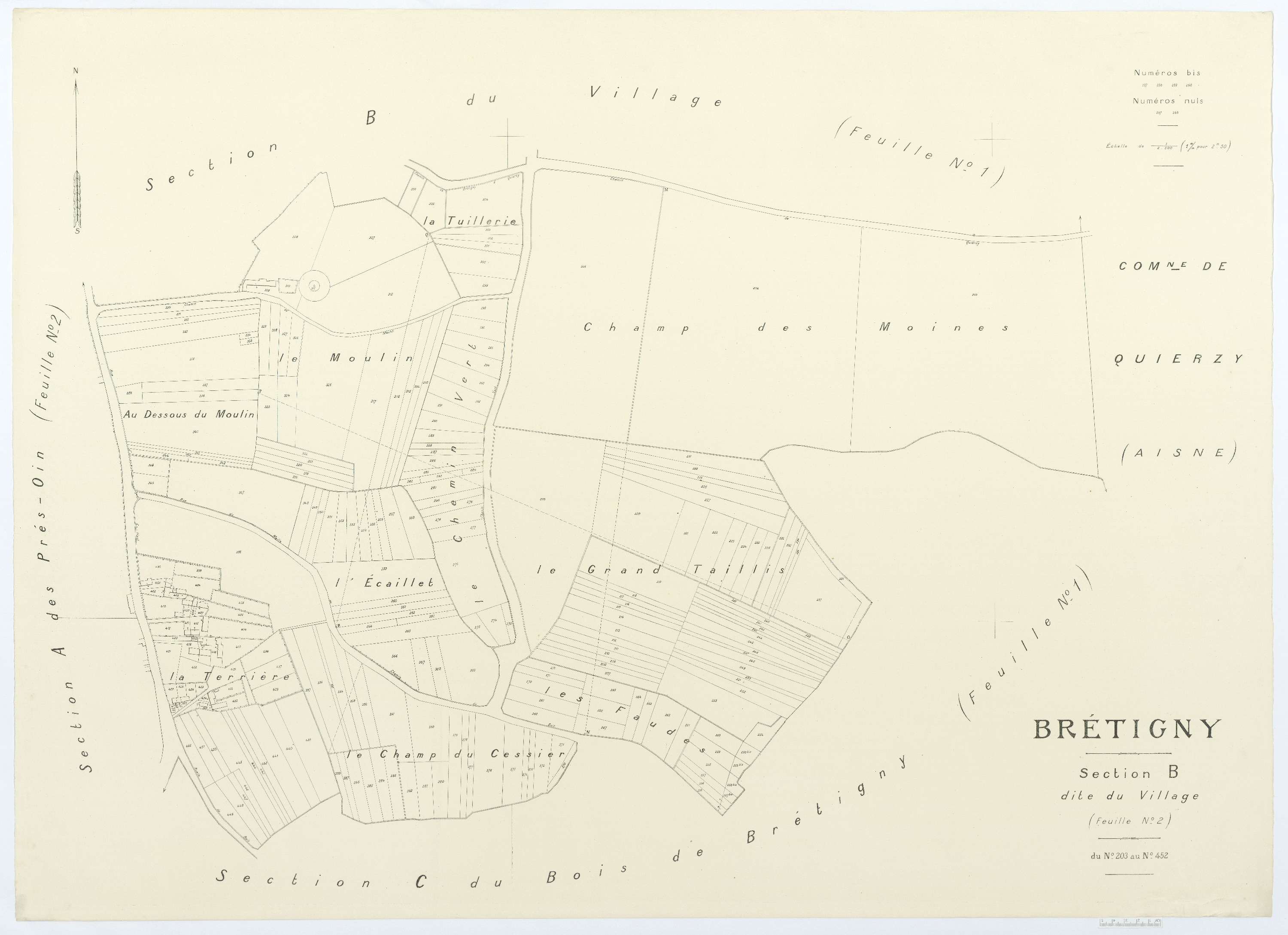Bretigny - Cadastre napoléonien (copie), section B2