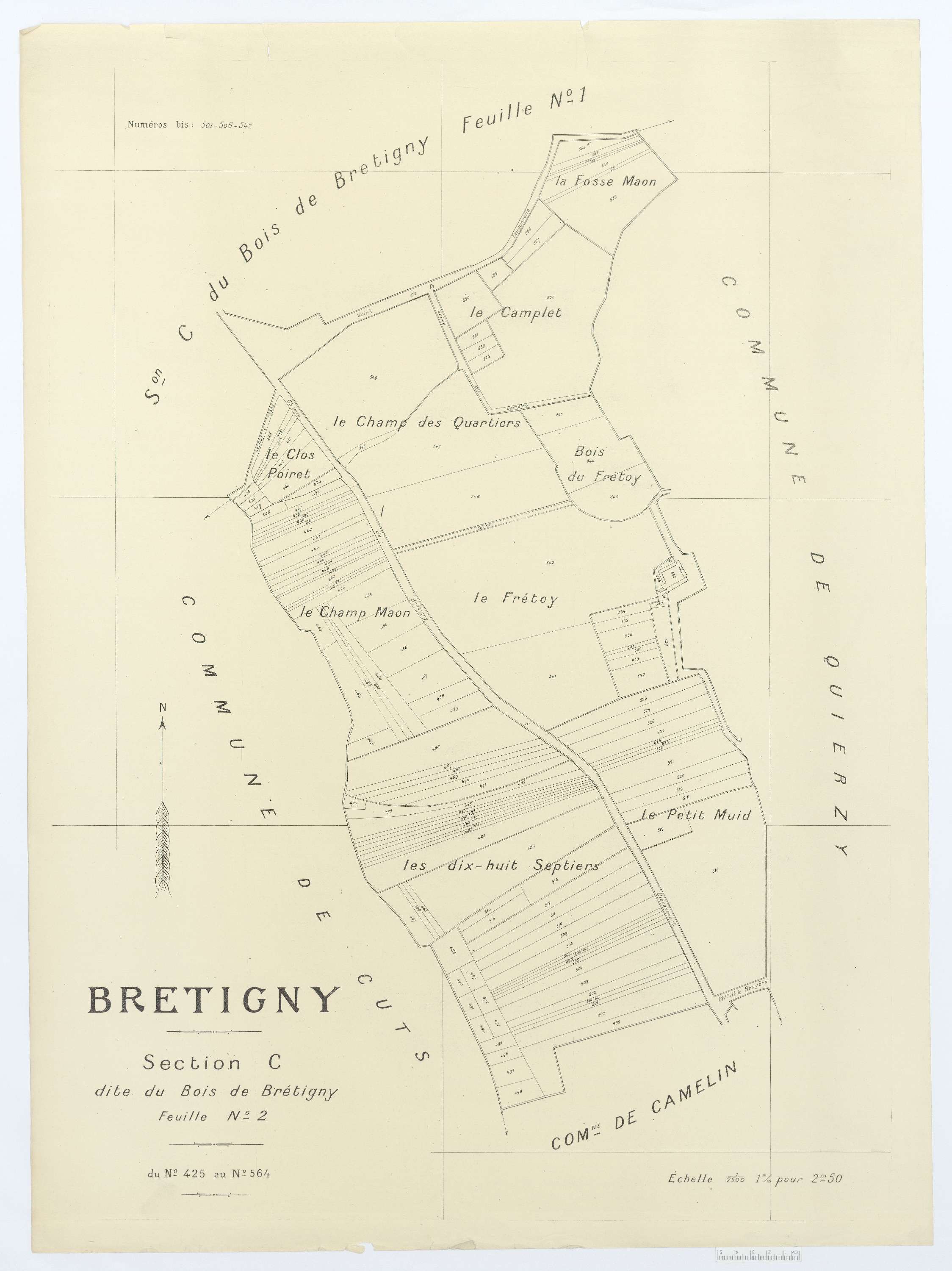 Bretigny - Cadastre napoléonien (copie), section C2