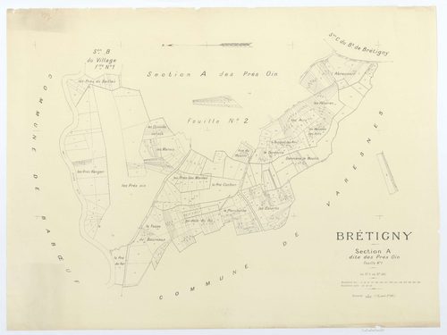 Bretigny - Cadastre napoléonien (copie), section A1