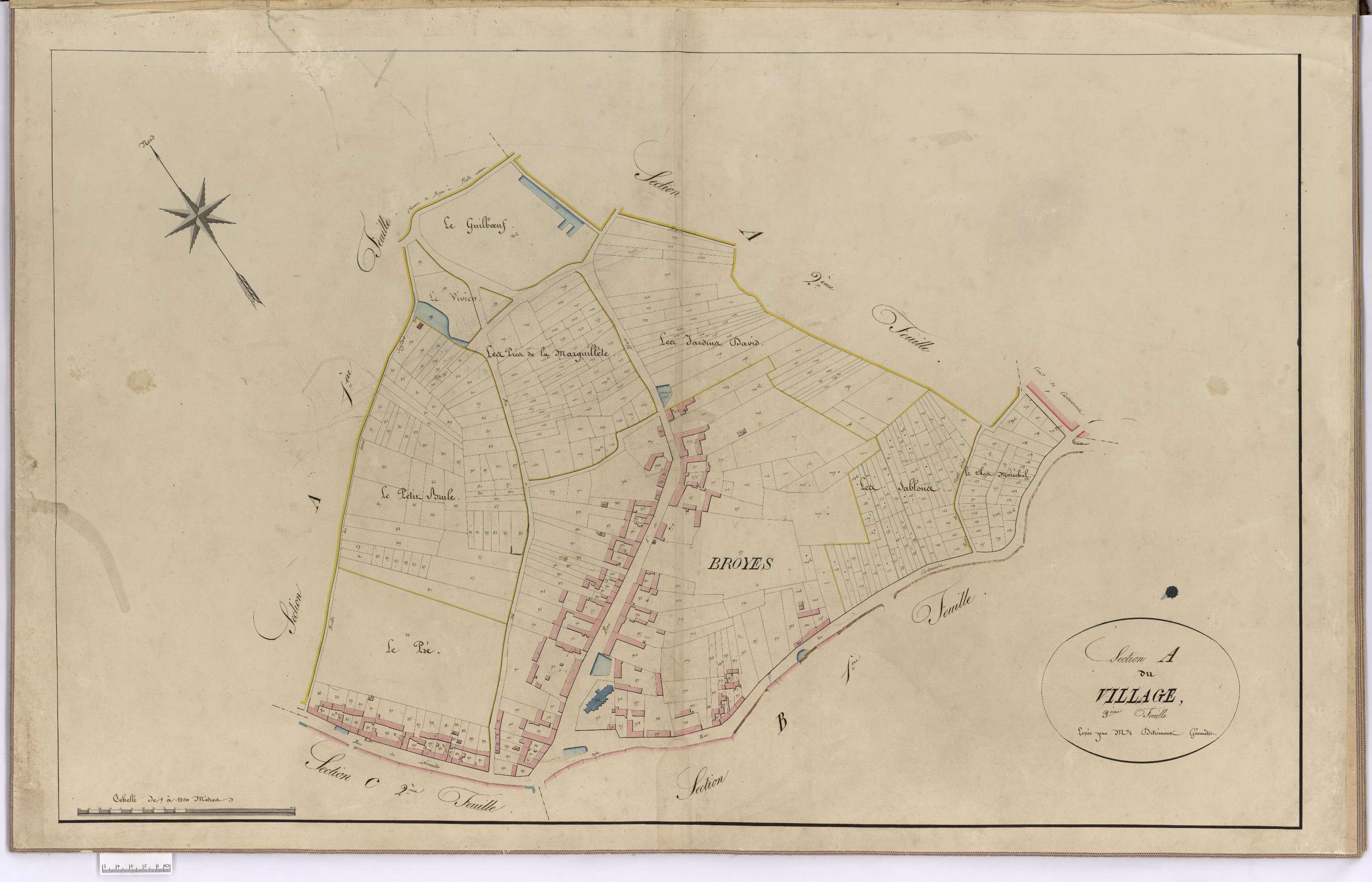 Broyes - Cadastre napoléonien, section A3