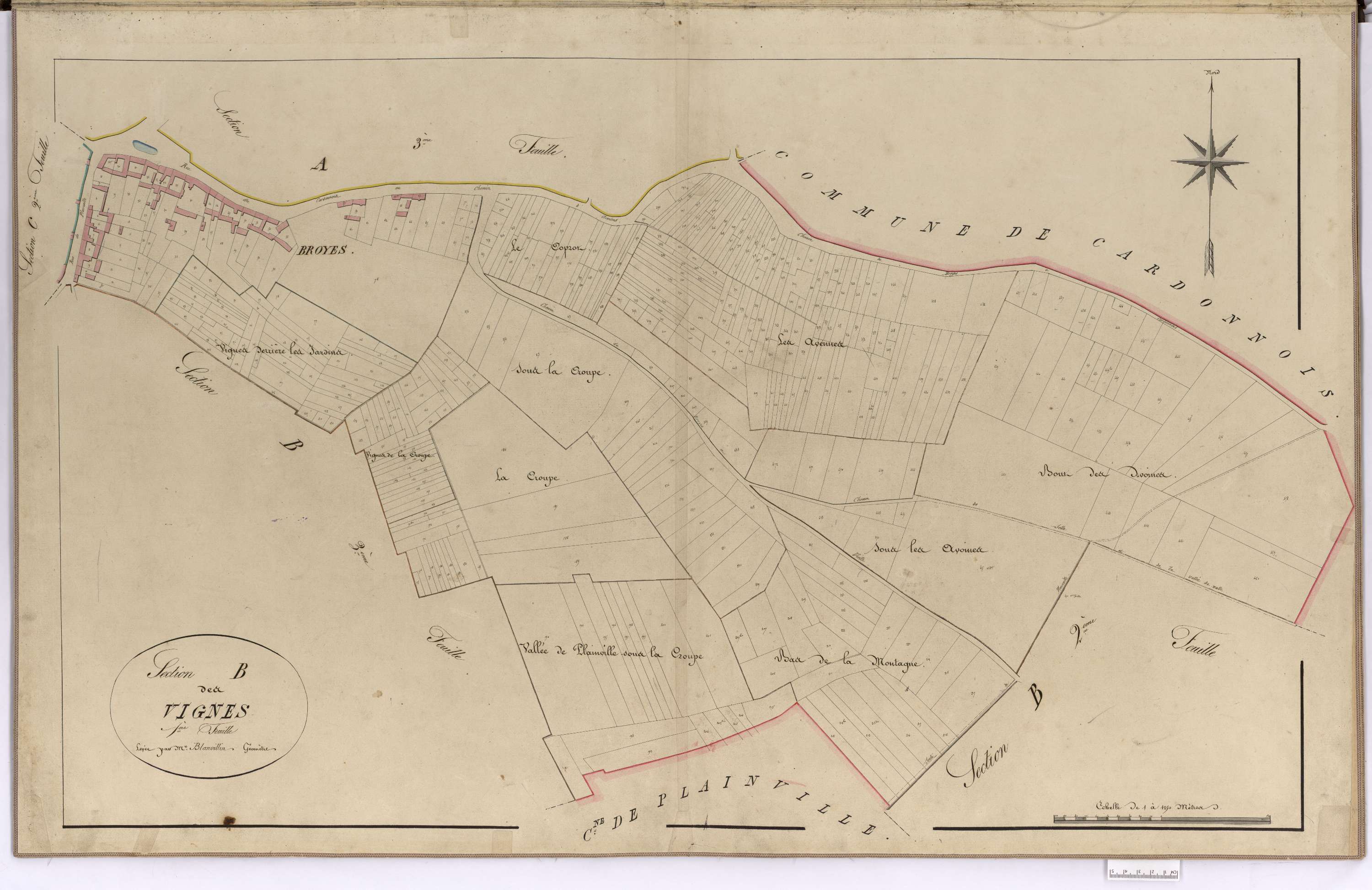 Broyes - Cadastre napoléonien, section B1