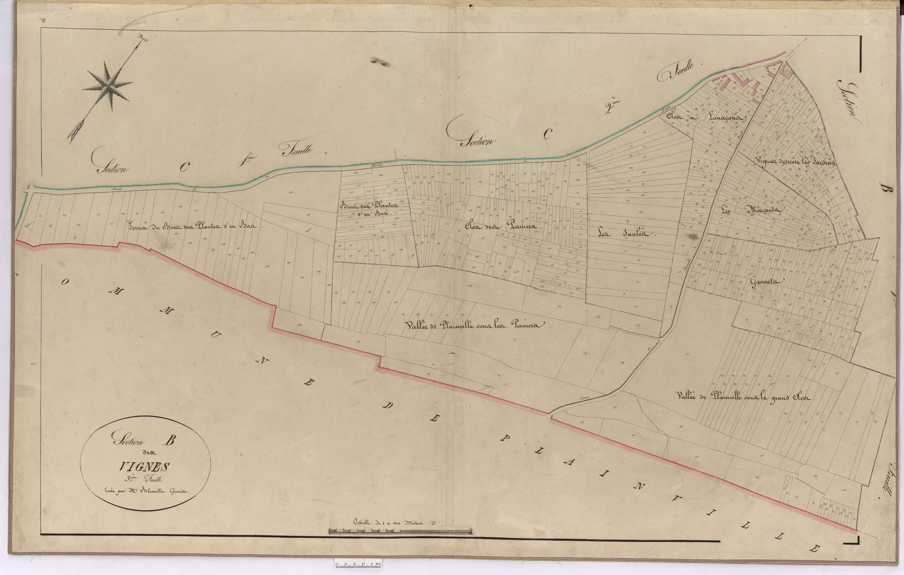 Broyes - Cadastre napoléonien, section B3