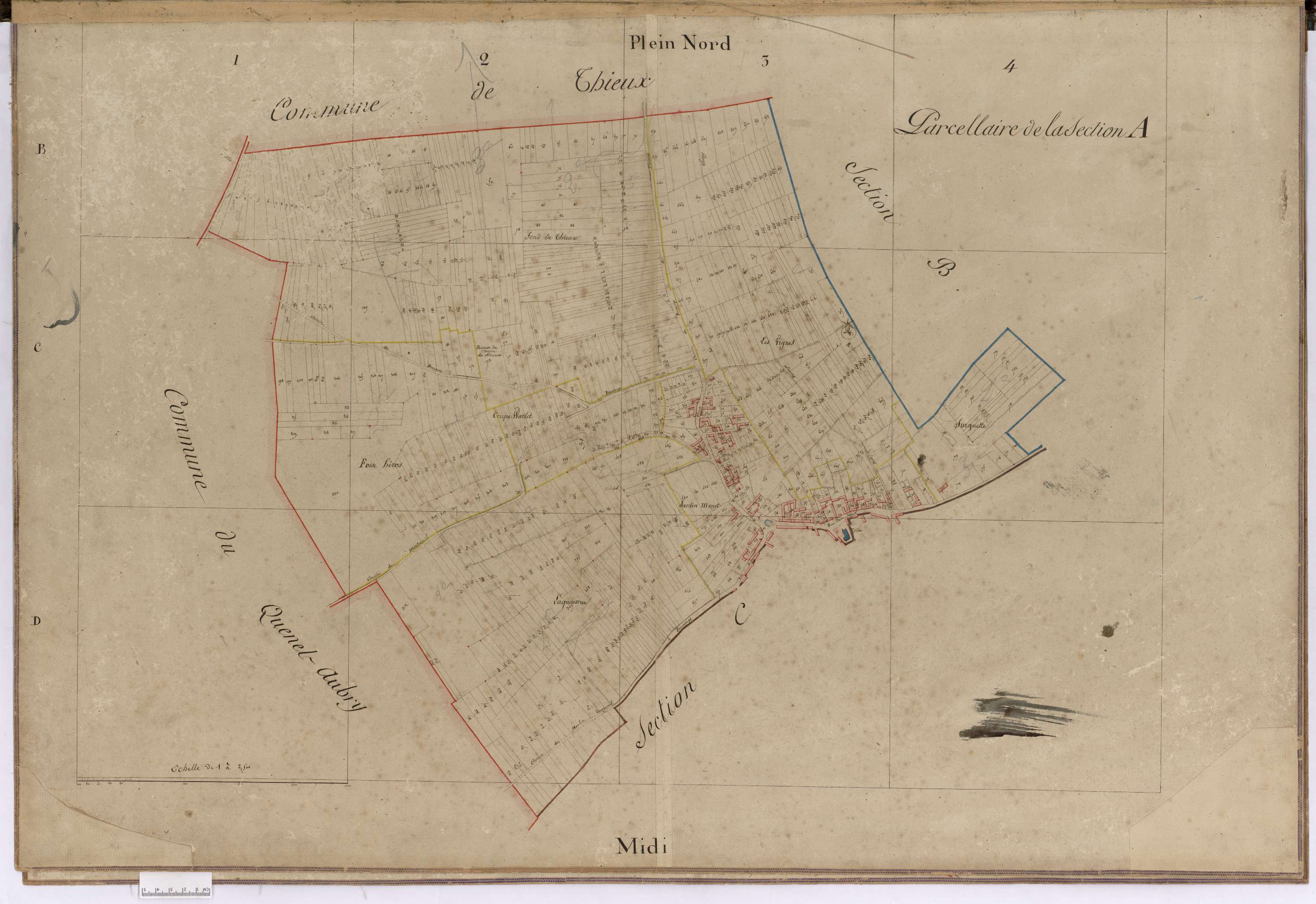 Bucamps - Cadastre napoléonien, section A