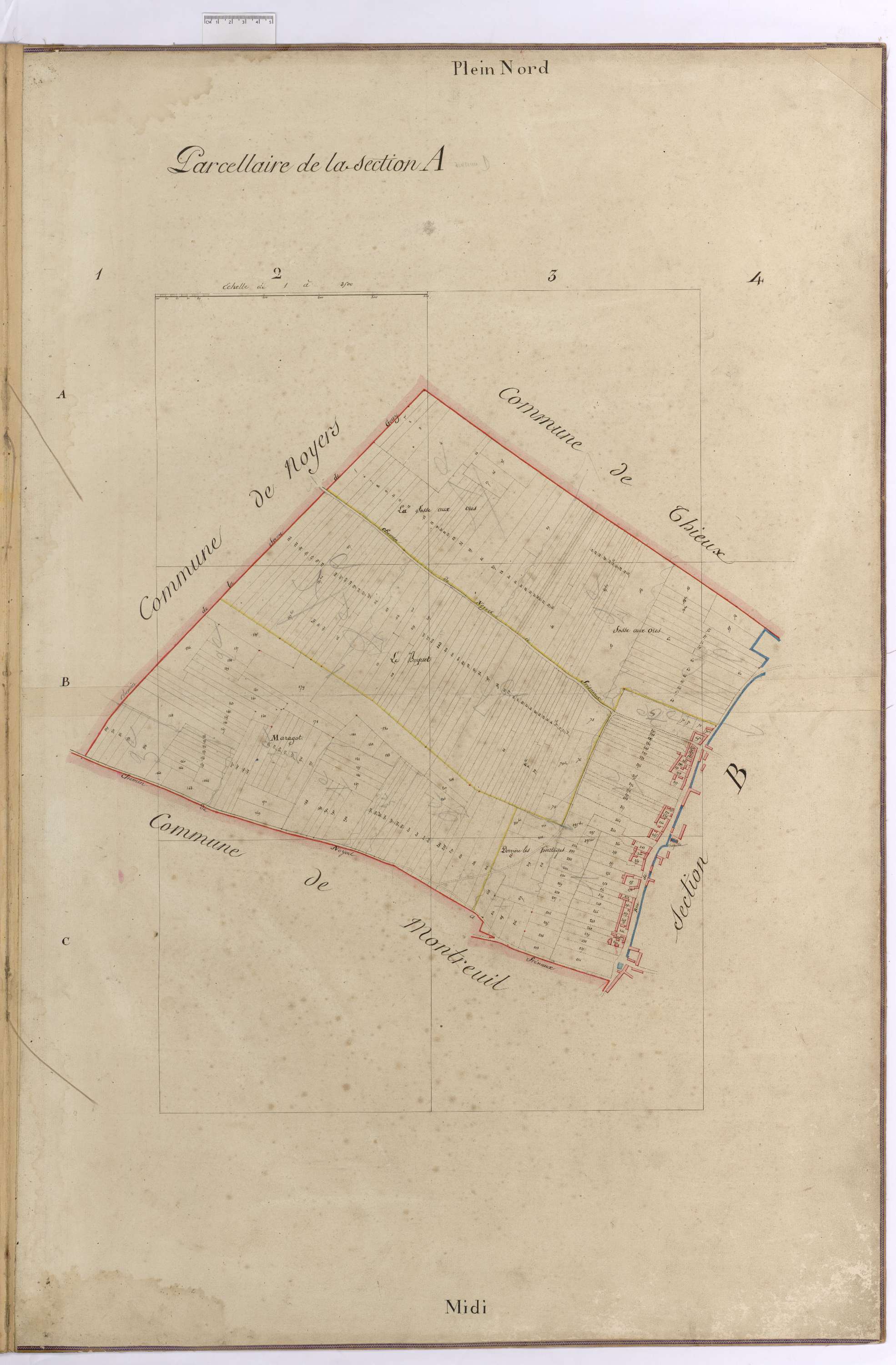 Bucamps - Cadastre napoléonien, section A de Fresneaux