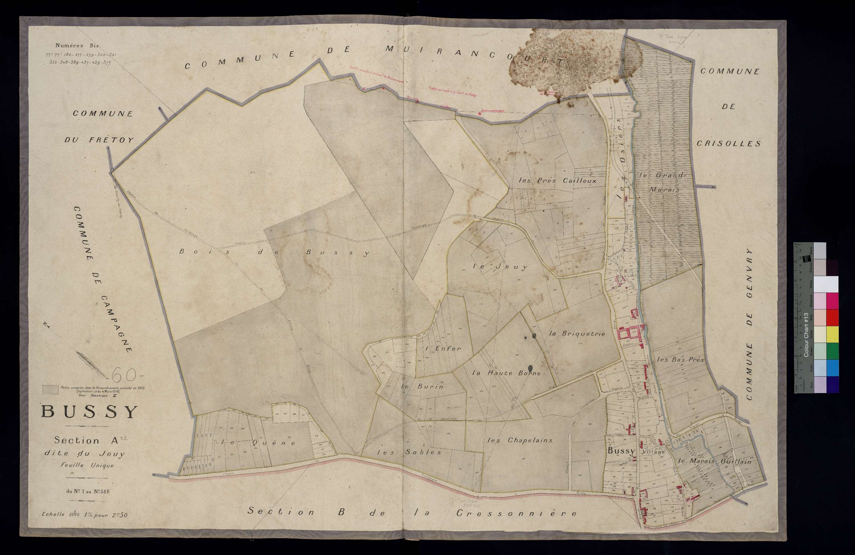 Bussy - Cadastre napoléonien, section A