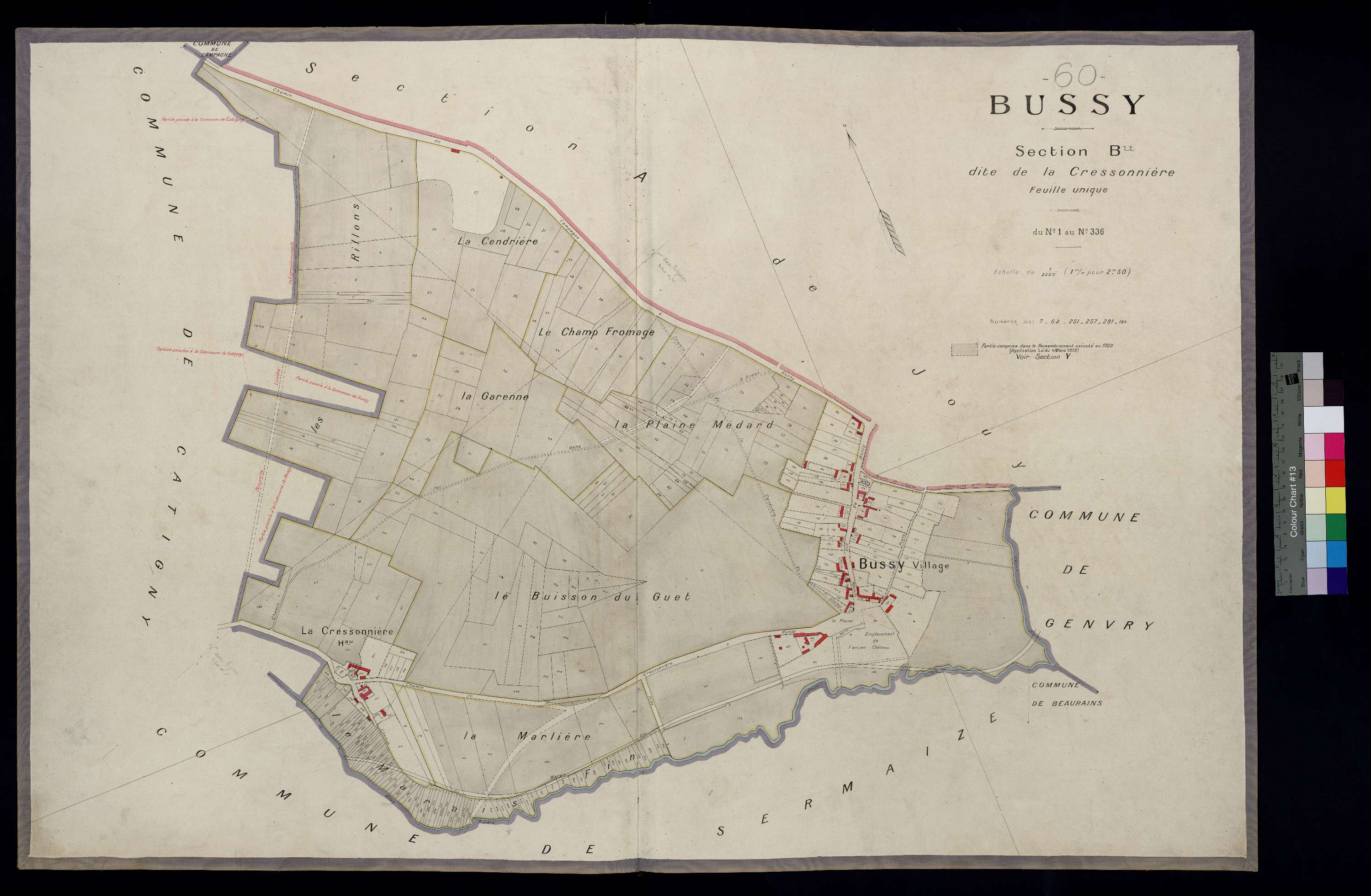 Bussy - Cadastre napoléonien, section B