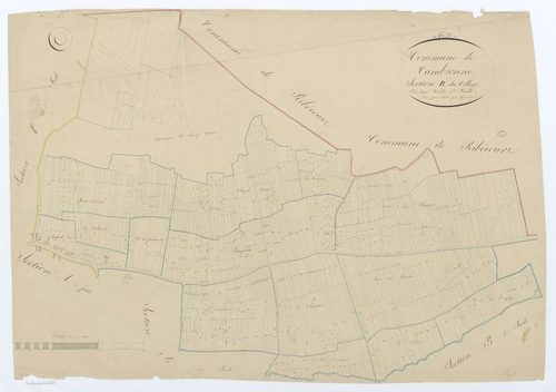 Cambronne-lès-Ribécourt - Cadastre napoléonien, section B1