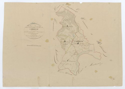 Cambronne-lès-Ribécourt - Cadastre napoléonien, tableau d'assemblage