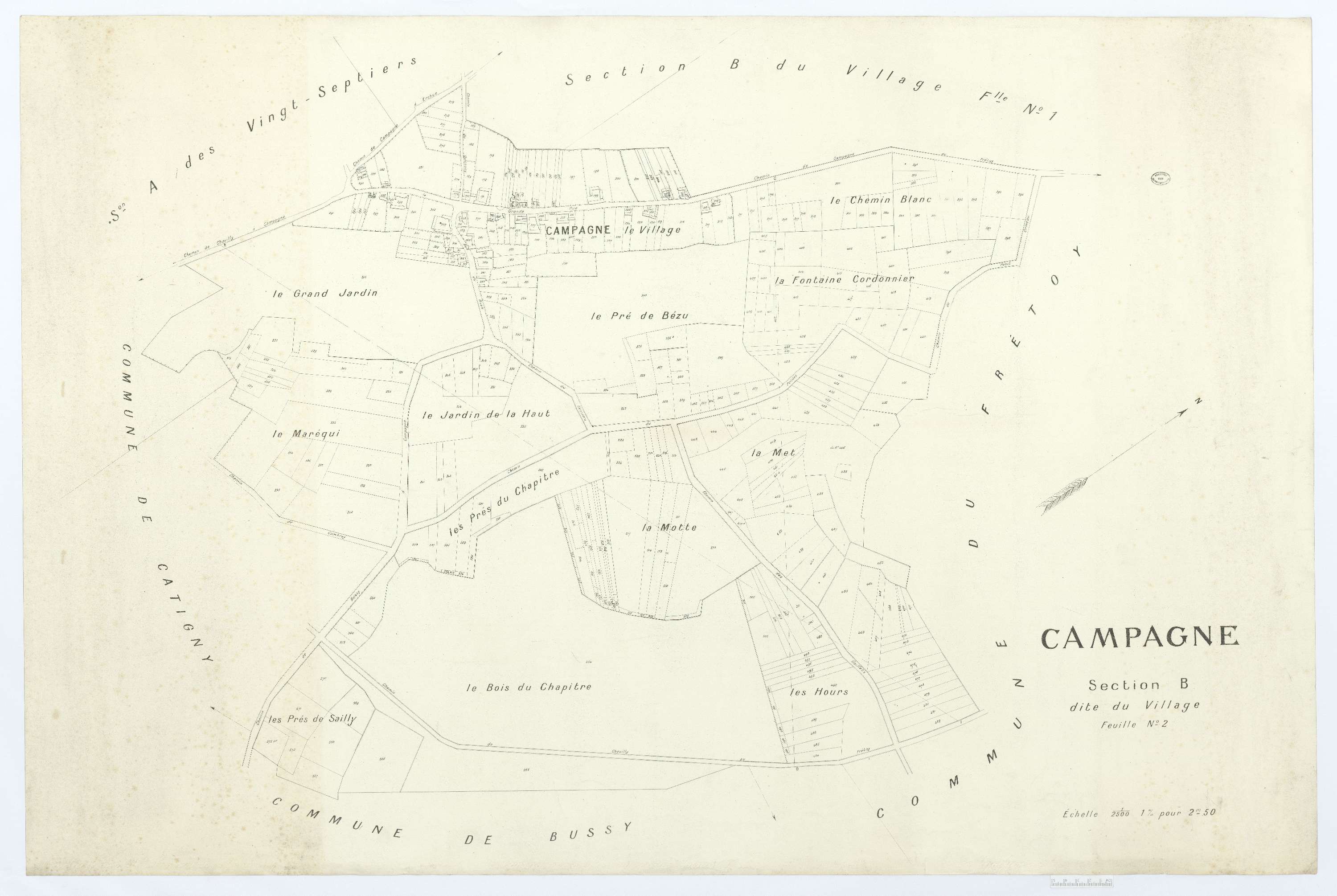Campagne - Cadastre napoléonien (copie), section B2